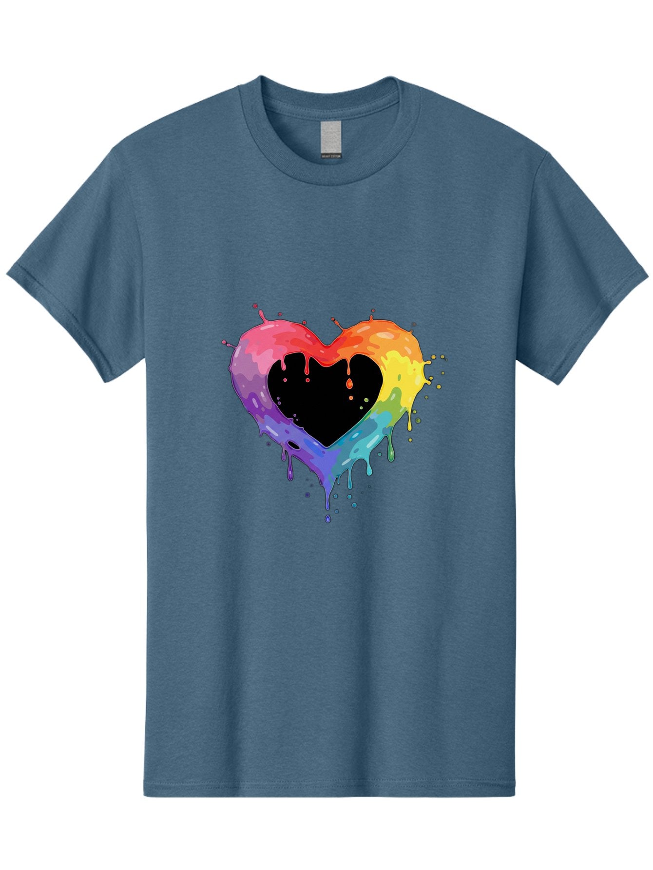 Rainbow-Heart-9 Men'S Graphic Tee, 100% Cotton, Comfortable Casual Summer Wear, Machine Washable, Vintage Camera, Old Camera, Antique Camera, Black Camera, Classic Photography, Photography Equipment, Nostalgic Device, Film Camera, Camera Art Baj739 6