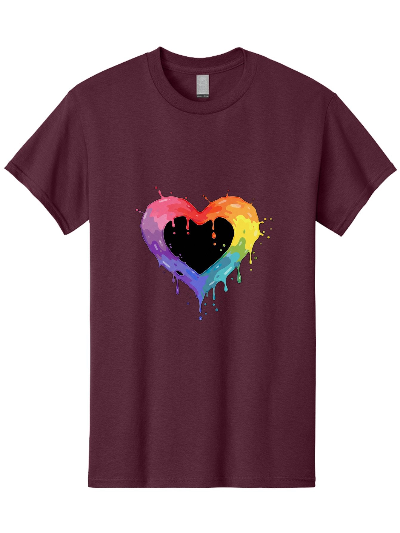 Rainbow-Heart-9 Men'S Graphic Tee, 100% Cotton, Comfortable Casual Summer Wear, Machine Washable, Vintage Camera, Old Camera, Antique Camera, Black Camera, Classic Photography, Photography Equipment, Nostalgic Device, Film Camera, Camera Art Baj739 8