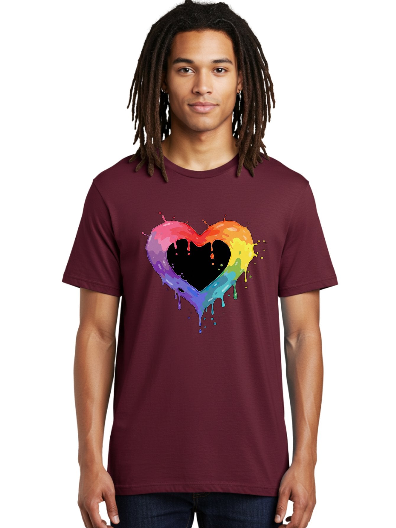 Rainbow-Heart-9 Men'S Graphic Tee, 100% Cotton, Comfortable Casual Summer Wear, Machine Washable, Vintage Camera, Old Camera, Antique Camera, Black Camera, Classic Photography, Photography Equipment, Nostalgic Device, Film Camera, Camera Art Baj739 25