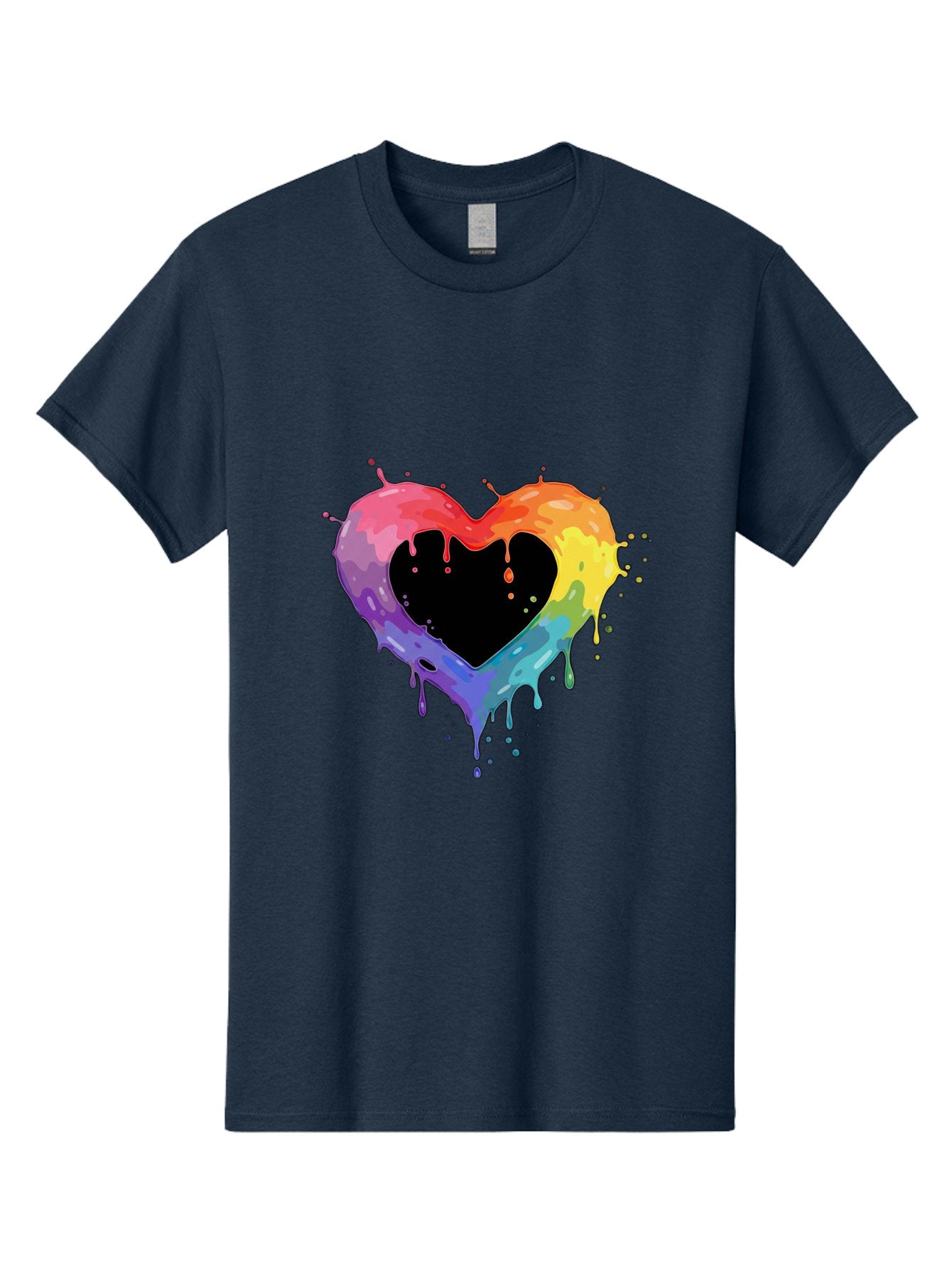 Rainbow-Heart-9 Men'S Graphic Tee, 100% Cotton, Comfortable Casual Summer Wear, Machine Washable, Vintage Camera, Old Camera, Antique Camera, Black Camera, Classic Photography, Photography Equipment, Nostalgic Device, Film Camera, Camera Art Baj739