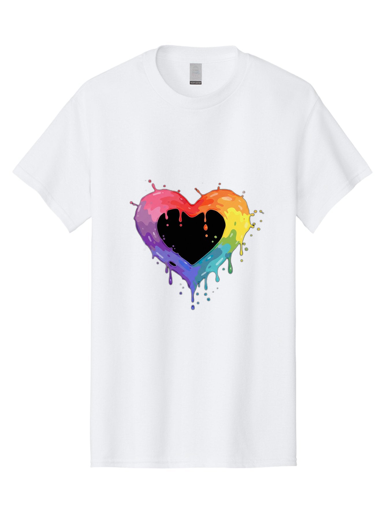 Rainbow-Heart-9 Men'S Graphic Tee, 100% Cotton, Comfortable Casual Summer Wear, Machine Washable, Vintage Camera, Old Camera, Antique Camera, Black Camera, Classic Photography, Photography Equipment, Nostalgic Device, Film Camera, Camera Art Baj739 9