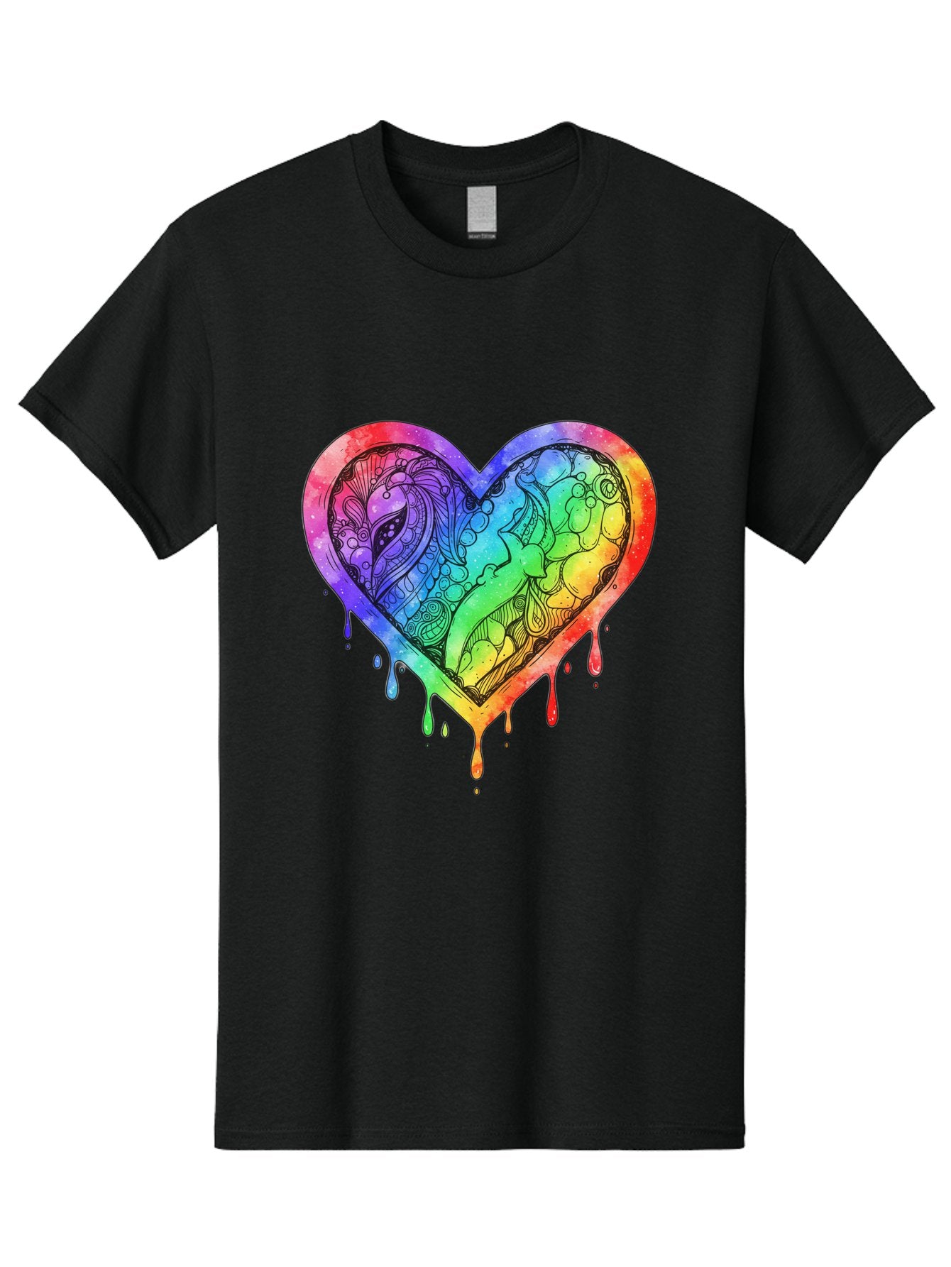 Rainbow-Heart-Koi Men'S Graphic Tee, 100% Cotton, Comfortable Casual Summer Wear, Machine Washable, Vintage Camera, Old Camera, Antique Camera, Black Camera, Classic Photography, Photography Equipment, Nostalgic Device, Film Camera, Camera Art Baj740 9