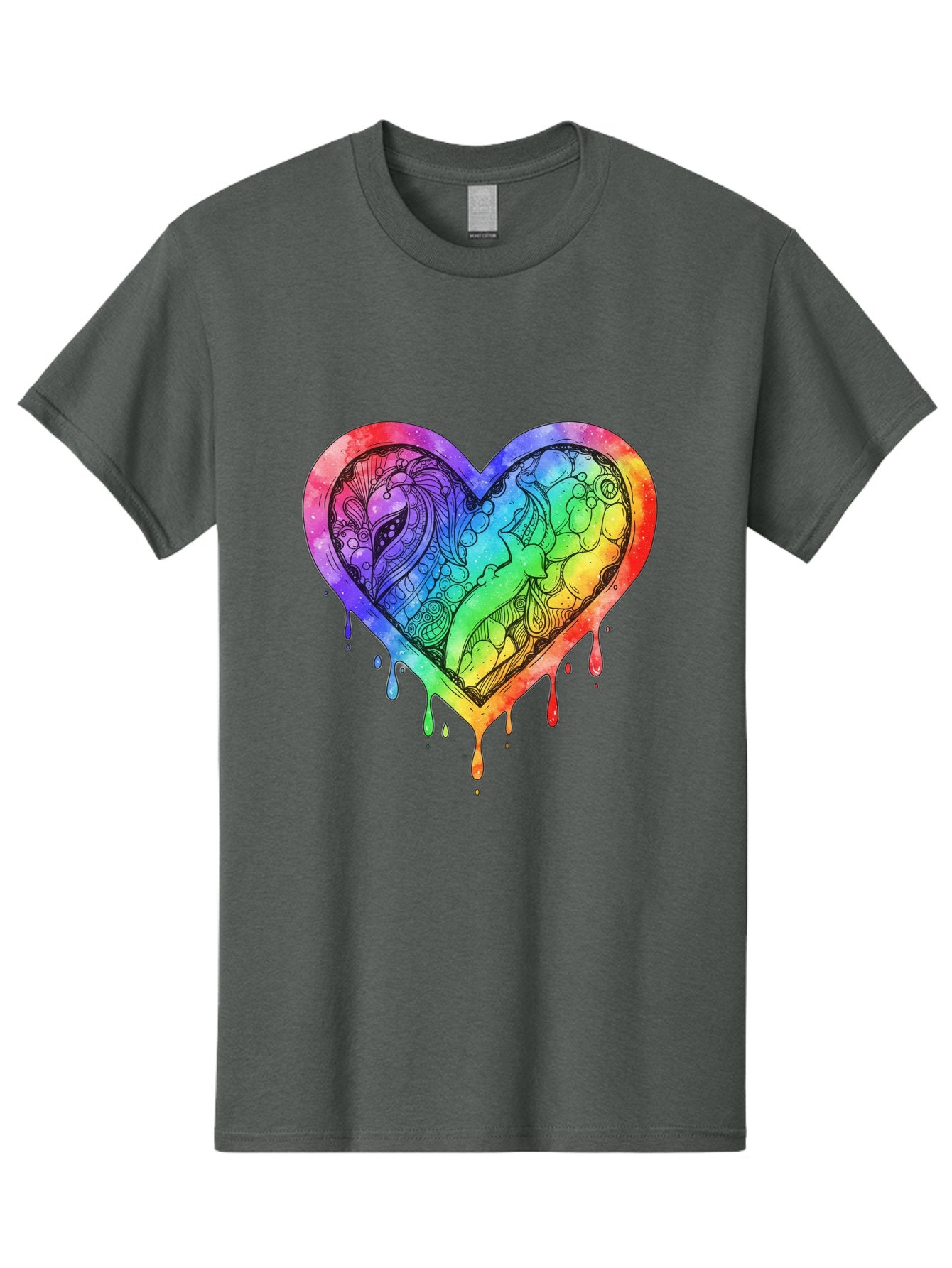 Rainbow-Heart-Koi Men'S Graphic Tee, 100% Cotton, Comfortable Casual Summer Wear, Machine Washable, Vintage Camera, Old Camera, Antique Camera, Black Camera, Classic Photography, Photography Equipment, Nostalgic Device, Film Camera, Camera Art Baj740 6