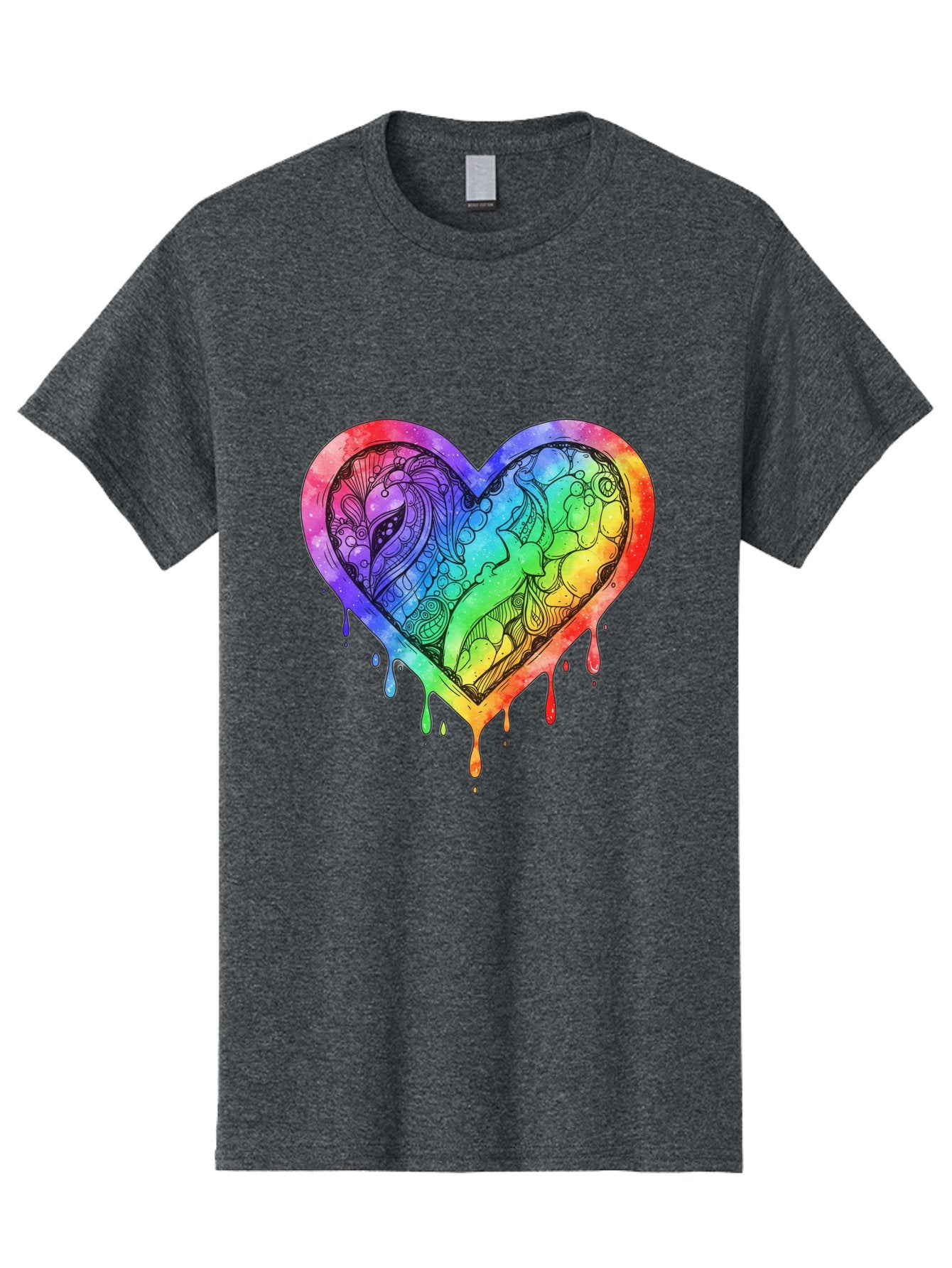 Rainbow-Heart-Koi Men'S Graphic Tee, 100% Cotton, Comfortable Casual Summer Wear, Machine Washable, Vintage Camera, Old Camera, Antique Camera, Black Camera, Classic Photography, Photography Equipment, Nostalgic Device, Film Camera, Camera Art Baj740 8