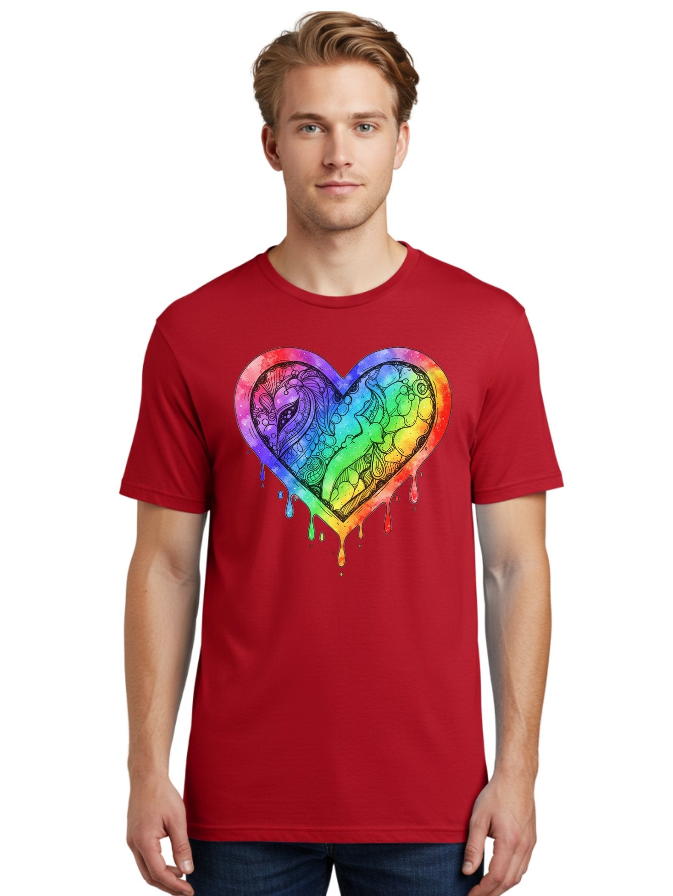 Rainbow-Heart-Koi Men'S Graphic Tee, 100% Cotton, Comfortable Casual Summer Wear, Machine Washable, Vintage Camera, Old Camera, Antique Camera, Black Camera, Classic Photography, Photography Equipment, Nostalgic Device, Film Camera, Camera Art Baj740 30