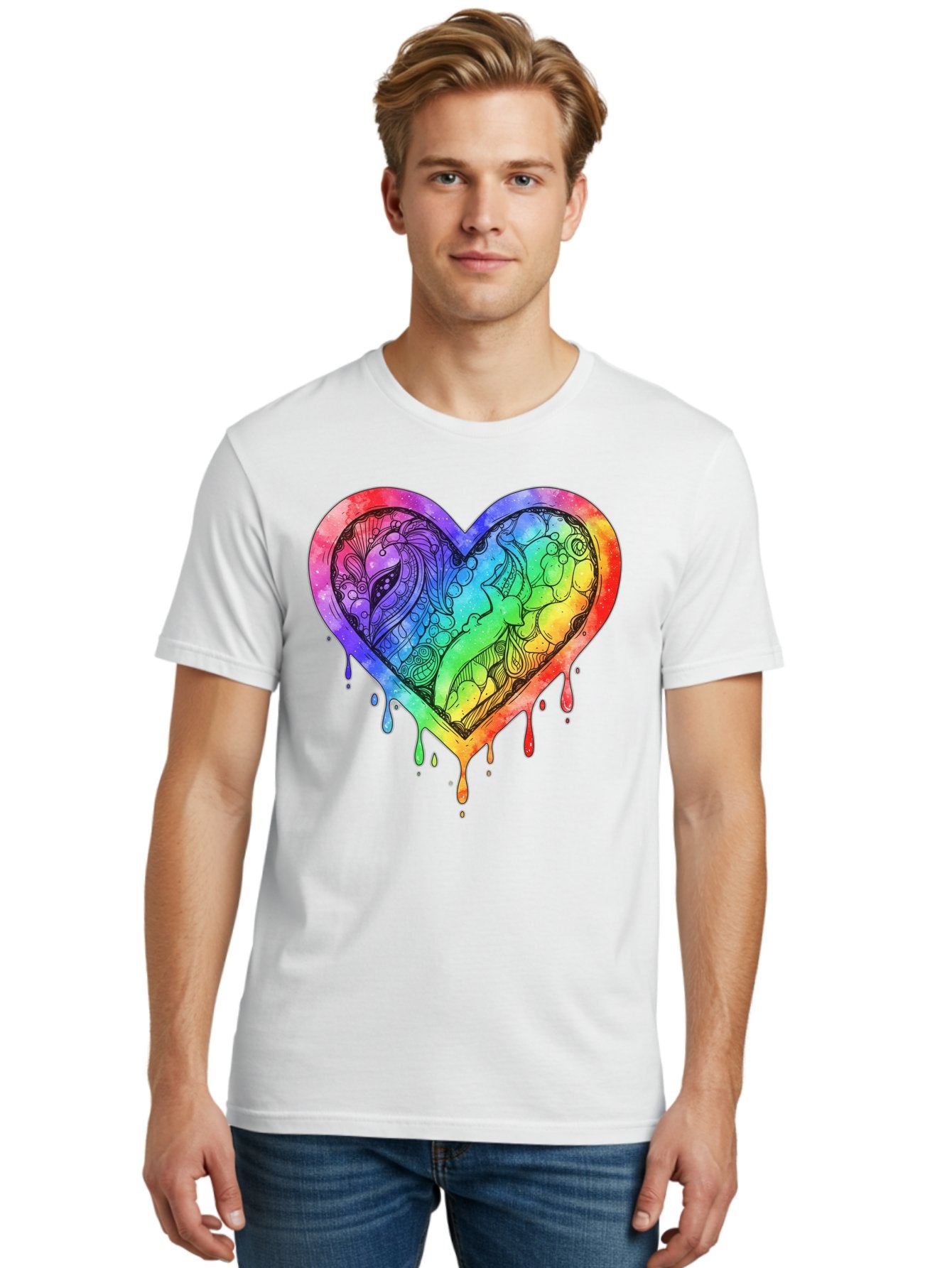 Rainbow-Heart-Koi Men'S Graphic Tee, 100% Cotton, Comfortable Casual Summer Wear, Machine Washable, Vintage Camera, Old Camera, Antique Camera, Black Camera, Classic Photography, Photography Equipment, Nostalgic Device, Film Camera, Camera Art Baj740 17