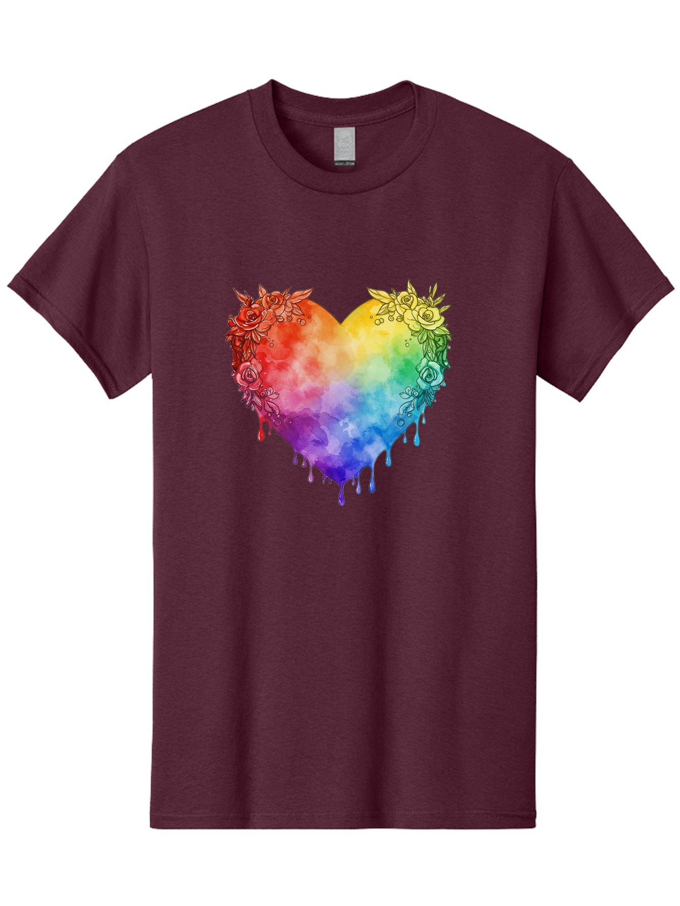 Rainbow-Heart-With-Roses Men'S Graphic Tee, 100% Cotton, Comfortable Casual Summer Wear, Machine Washable, Vintage Camera, Old Camera, Antique Camera, Black Camera, Classic Photography, Photography Equipment, Nostalgic Device, Film Camera, Baj741 15