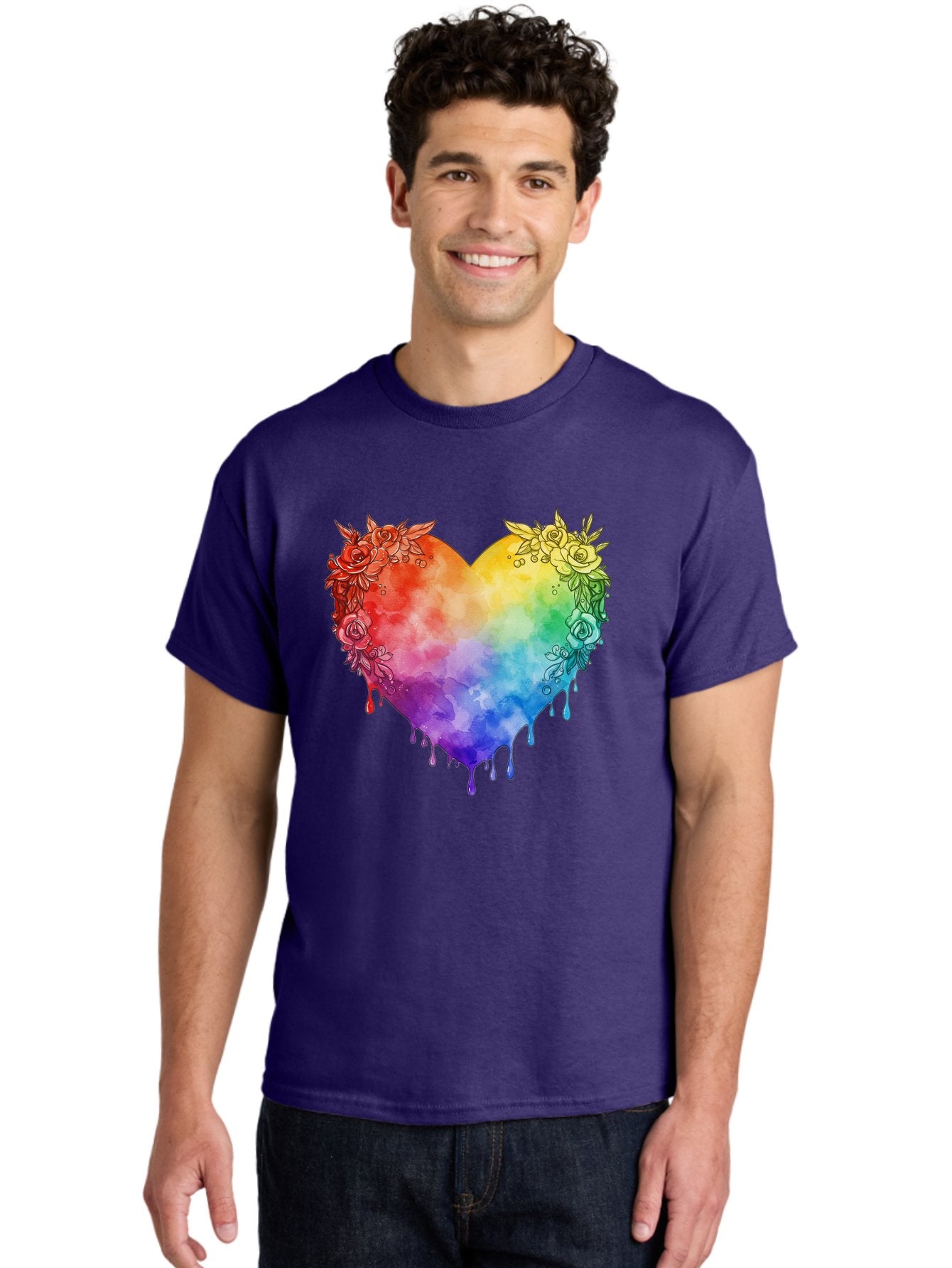 Rainbow-Heart-With-Roses Men'S Graphic Tee, 100% Cotton, Comfortable Casual Summer Wear, Machine Washable, Vintage Camera, Old Camera, Antique Camera, Black Camera, Classic Photography, Photography Equipment, Nostalgic Device, Film Camera, Baj741 27