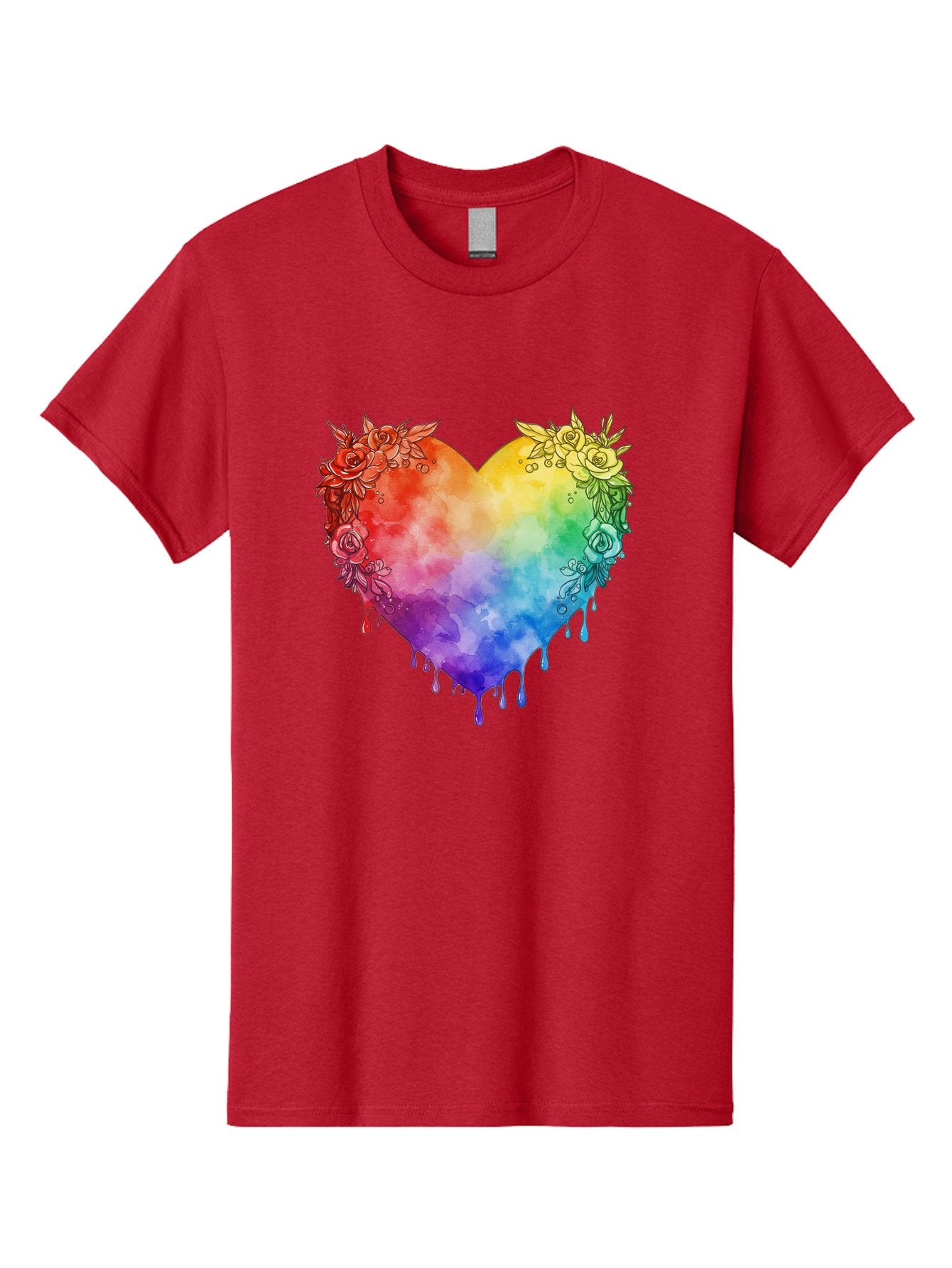 Rainbow-Heart-With-Roses Men'S Graphic Tee, 100% Cotton, Comfortable Casual Summer Wear, Machine Washable, Vintage Camera, Old Camera, Antique Camera, Black Camera, Classic Photography, Photography Equipment, Nostalgic Device, Film Camera, Baj741 7