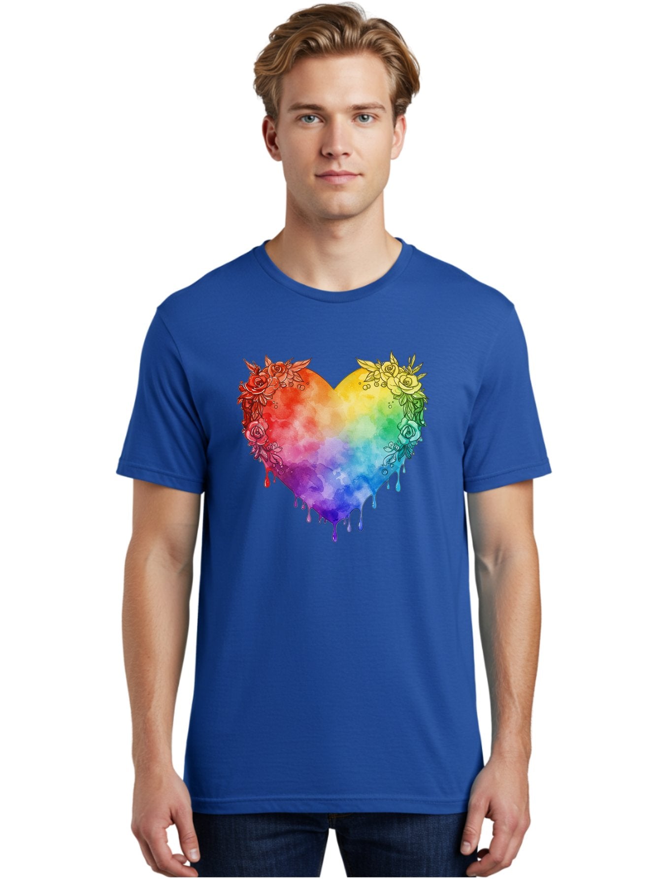 Rainbow-Heart-With-Roses Men'S Graphic Tee, 100% Cotton, Comfortable Casual Summer Wear, Machine Washable, Vintage Camera, Old Camera, Antique Camera, Black Camera, Classic Photography, Photography Equipment, Nostalgic Device, Film Camera, Baj741 18