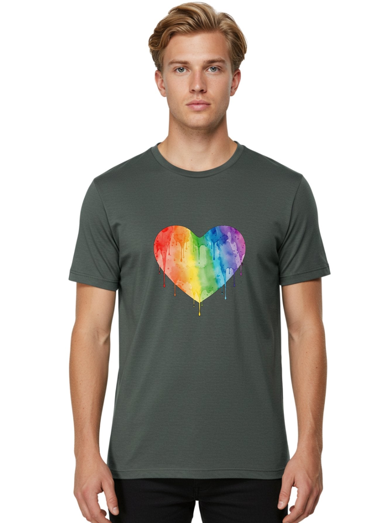 Rainbow-Heart Men'S Graphic Tee, 100% Cotton, Comfortable Casual Summer Wear, Machine Washable, Vintage Camera, Old Camera, Antique Camera, Black Camera, Classic Photography, Photography Equipment, Nostalgic Device, Film Camera, Camera Art Baj742 30