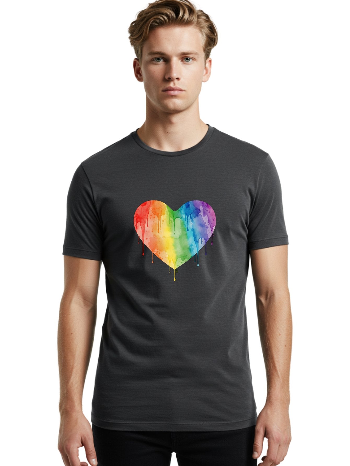 Rainbow-Heart Men'S Graphic Tee, 100% Cotton, Comfortable Casual Summer Wear, Machine Washable, Vintage Camera, Old Camera, Antique Camera, Black Camera, Classic Photography, Photography Equipment, Nostalgic Device, Film Camera, Camera Art Baj742 21