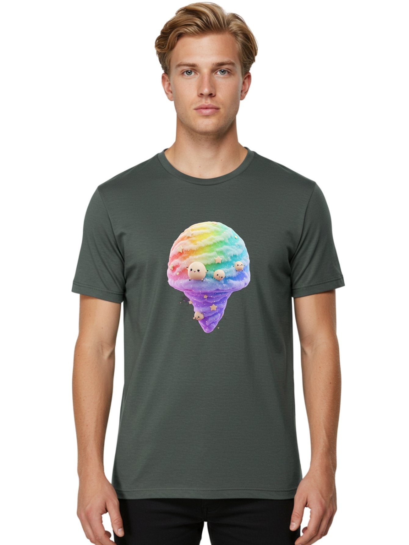 Rainbow-Ice-Cream Men'S Graphic Tee, 100% Cotton, Comfortable Casual Summer Wear, Machine Washable, Vintage Camera, Old Camera, Antique Camera, Black Camera, Classic Photography, Photography Equipment, Nostalgic Device, Film Camera, Camera Art Baj743 21