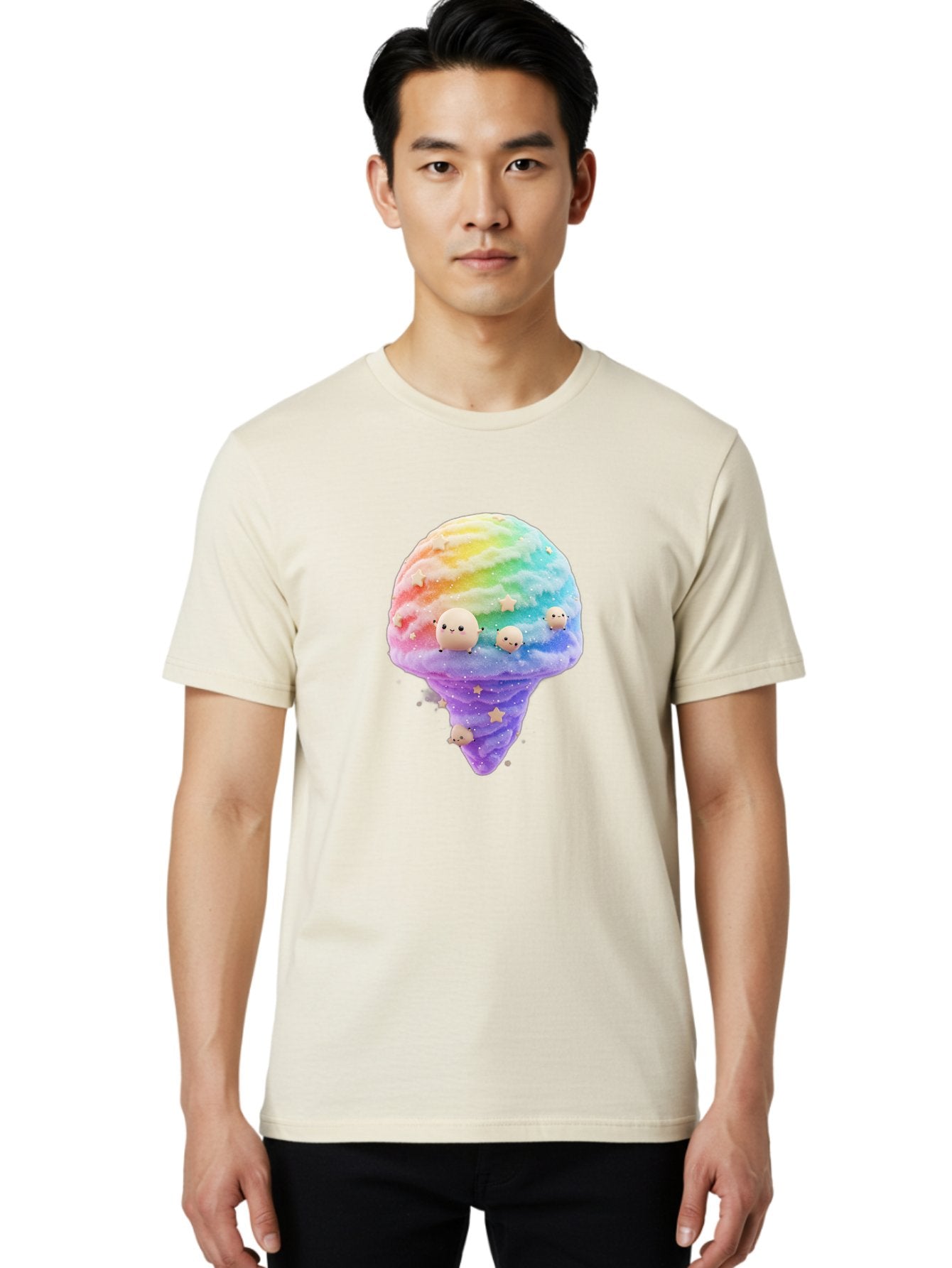 Rainbow-Ice-Cream Men'S Graphic Tee, 100% Cotton, Comfortable Casual Summer Wear, Machine Washable, Vintage Camera, Old Camera, Antique Camera, Black Camera, Classic Photography, Photography Equipment, Nostalgic Device, Film Camera, Camera Art Baj743 20