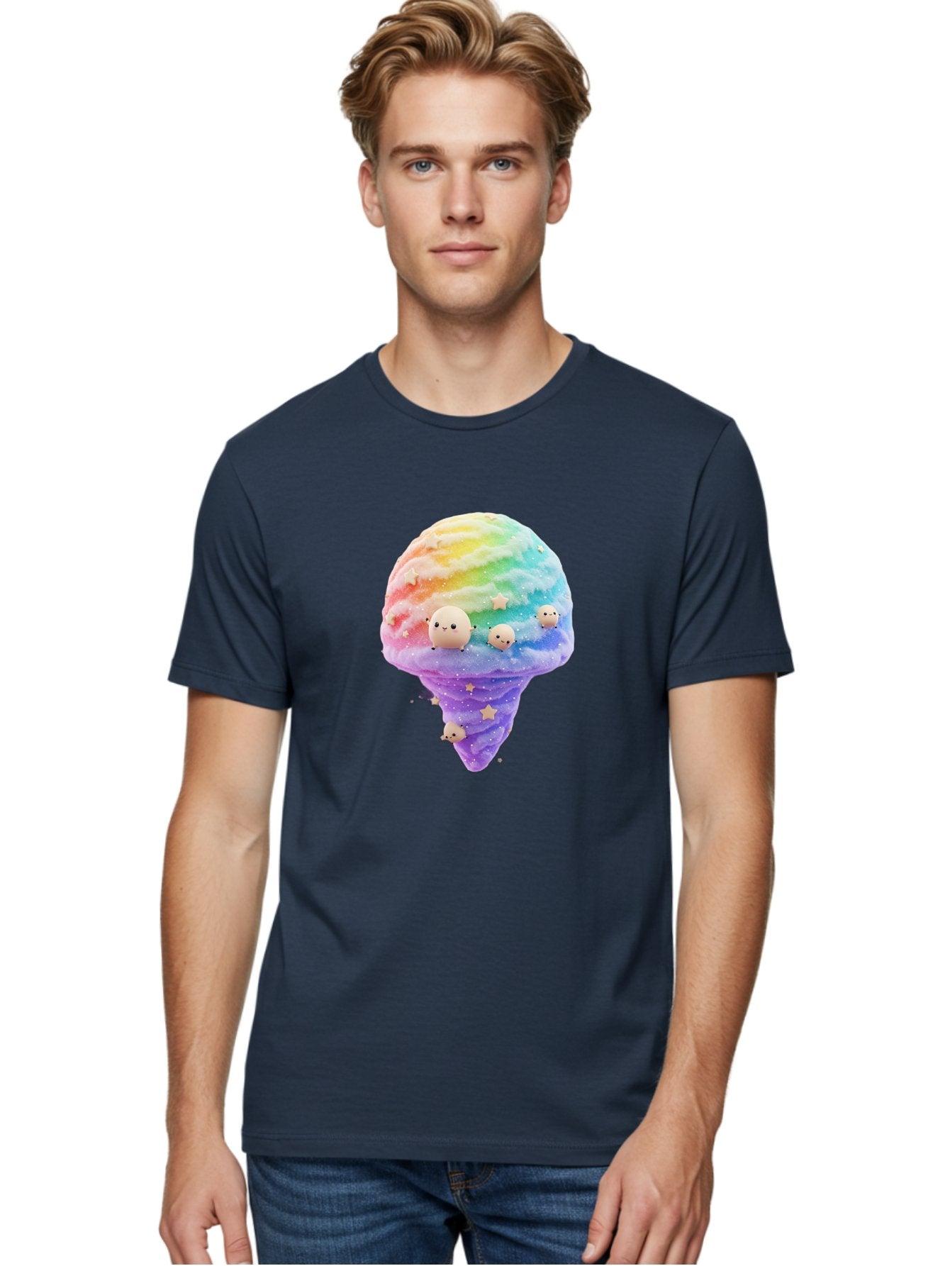 Rainbow-Ice-Cream Men'S Graphic Tee, 100% Cotton, Comfortable Casual Summer Wear, Machine Washable, Vintage Camera, Old Camera, Antique Camera, Black Camera, Classic Photography, Photography Equipment, Nostalgic Device, Film Camera, Camera Art Baj743 17