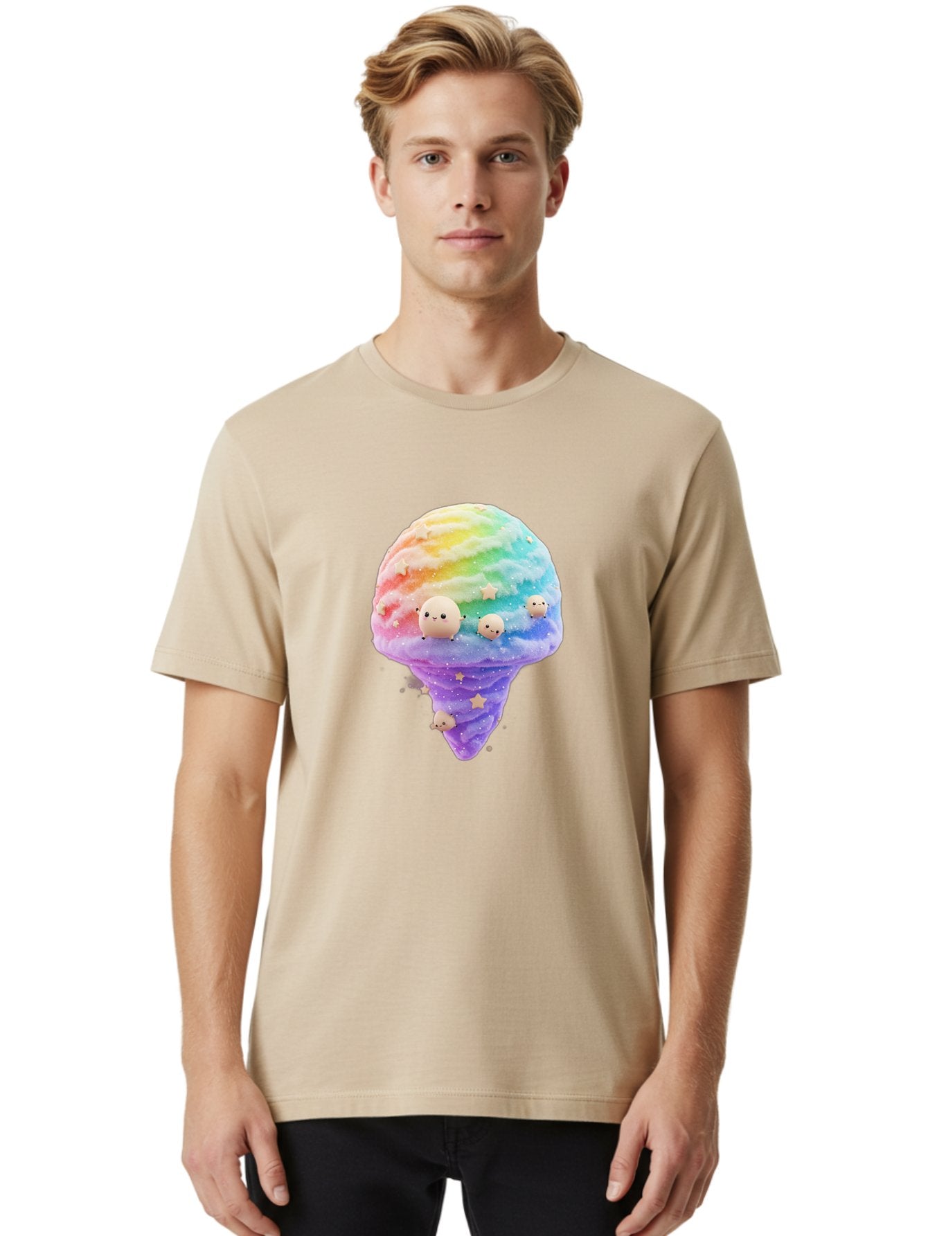 Rainbow-Ice-Cream Men'S Graphic Tee, 100% Cotton, Comfortable Casual Summer Wear, Machine Washable, Vintage Camera, Old Camera, Antique Camera, Black Camera, Classic Photography, Photography Equipment, Nostalgic Device, Film Camera, Camera Art Baj743 27