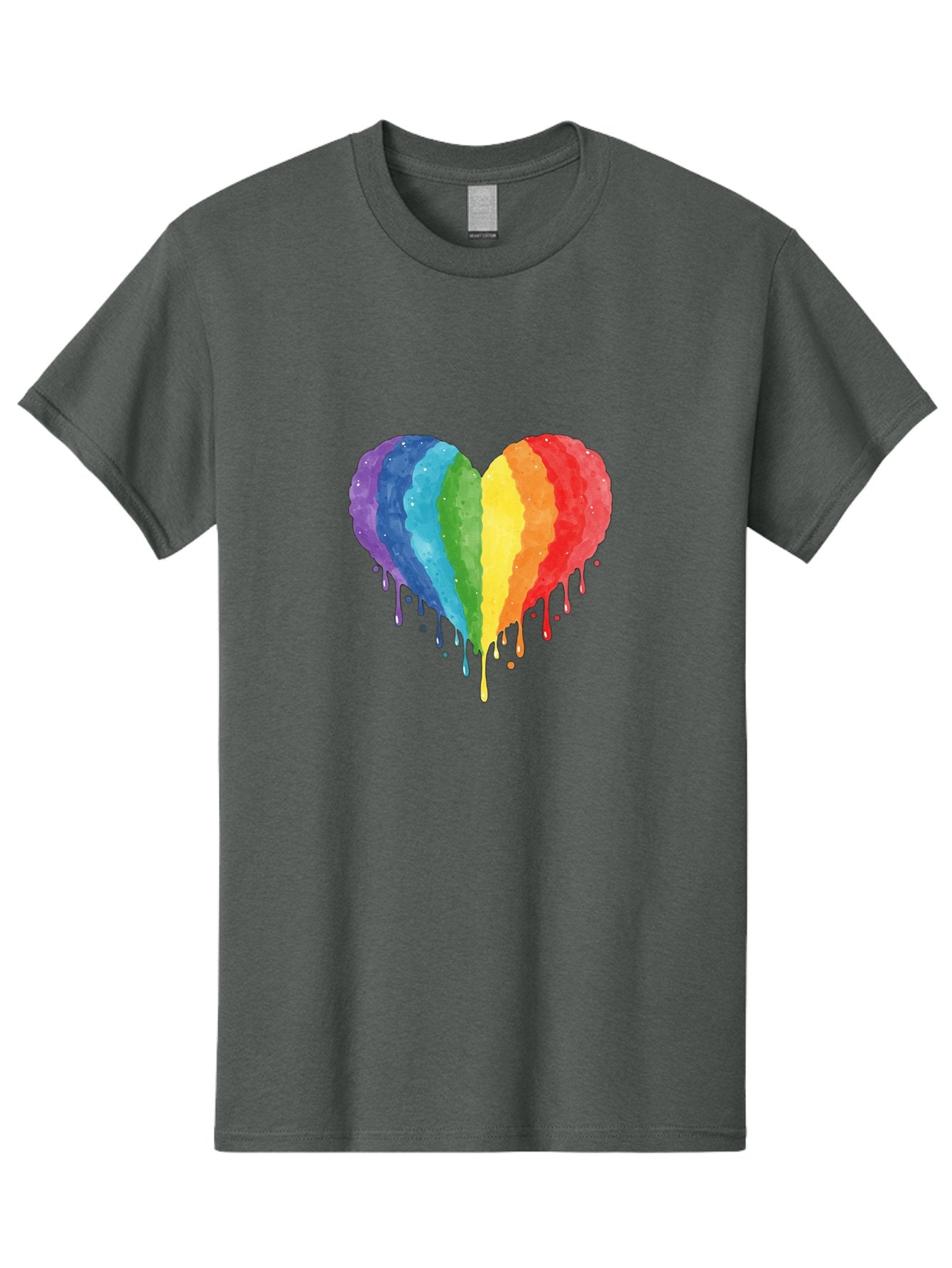 Rainbow-Melting-Heart Men'S Graphic Tee, 100% Cotton, Comfortable Casual Summer Wear, Machine Washable, Vintage Camera, Old Camera, Antique Camera, Black Camera, Classic Photography, Photography Equipment, Nostalgic Device, Film Camera, Baj744