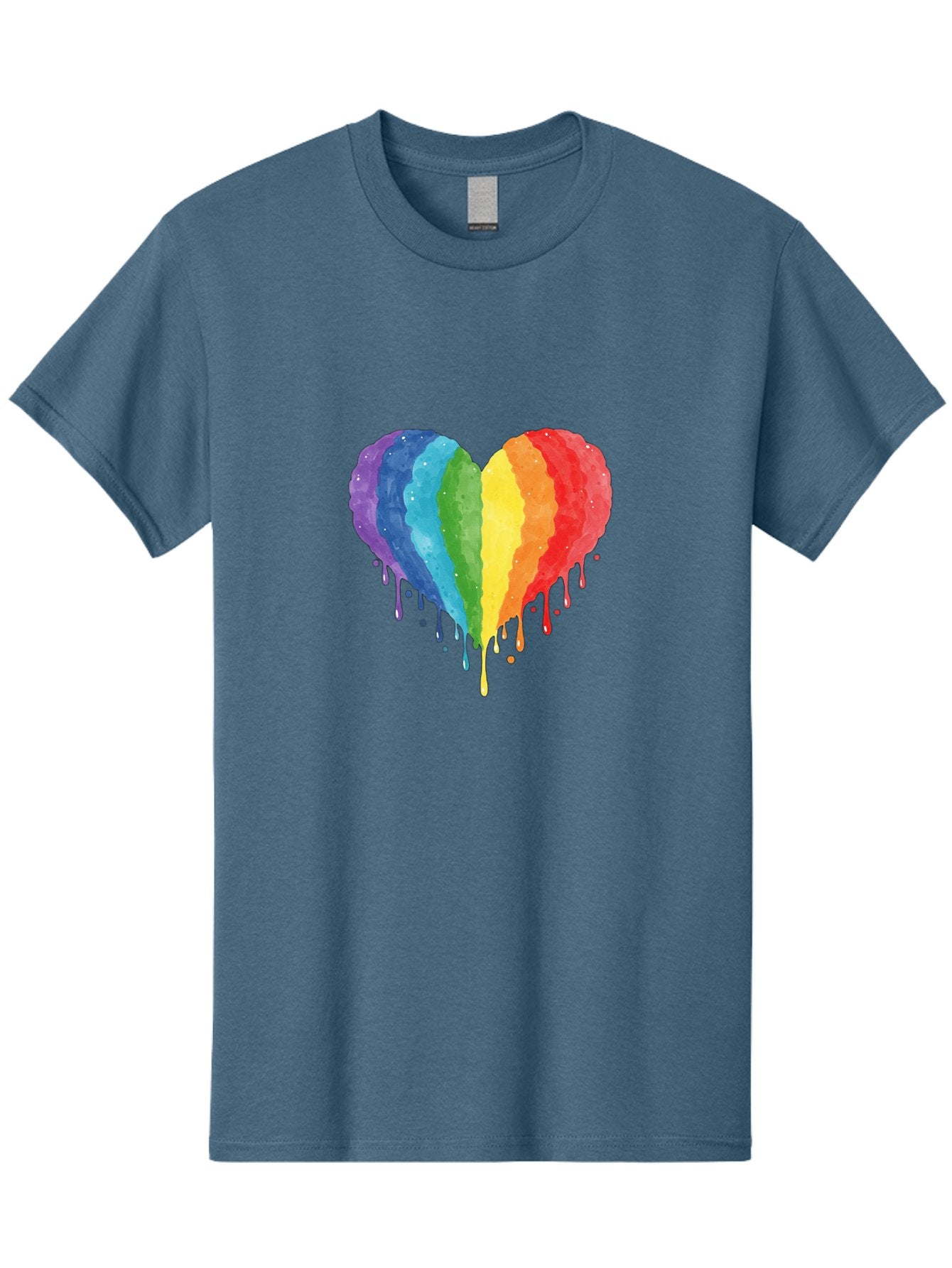 Rainbow-Melting-Heart Men'S Graphic Tee, 100% Cotton, Comfortable Casual Summer Wear, Machine Washable, Vintage Camera, Old Camera, Antique Camera, Black Camera, Classic Photography, Photography Equipment, Nostalgic Device, Film Camera, Baj744 9