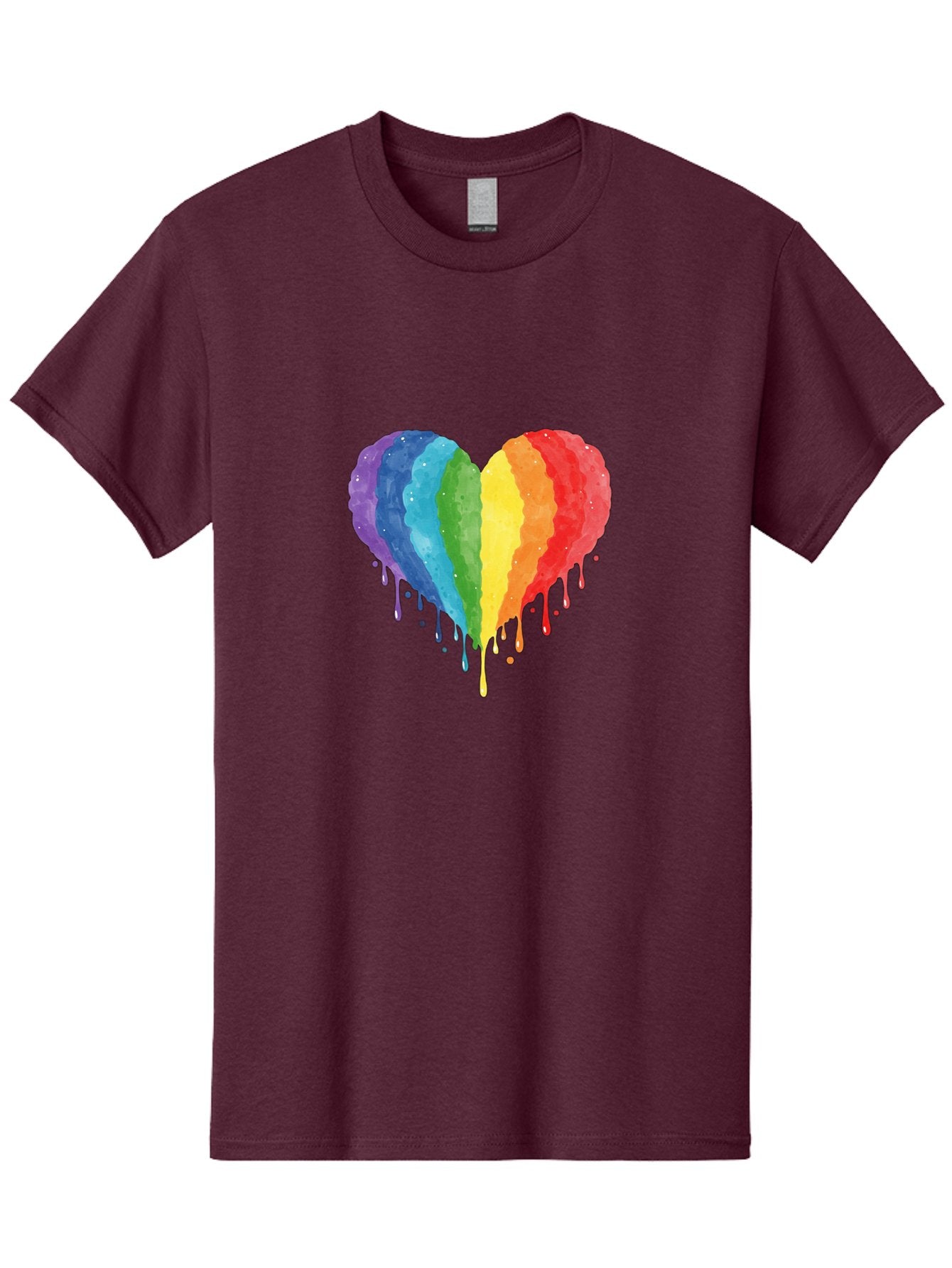 Rainbow-Melting-Heart Men'S Graphic Tee, 100% Cotton, Comfortable Casual Summer Wear, Machine Washable, Vintage Camera, Old Camera, Antique Camera, Black Camera, Classic Photography, Photography Equipment, Nostalgic Device, Film Camera, Baj744 3