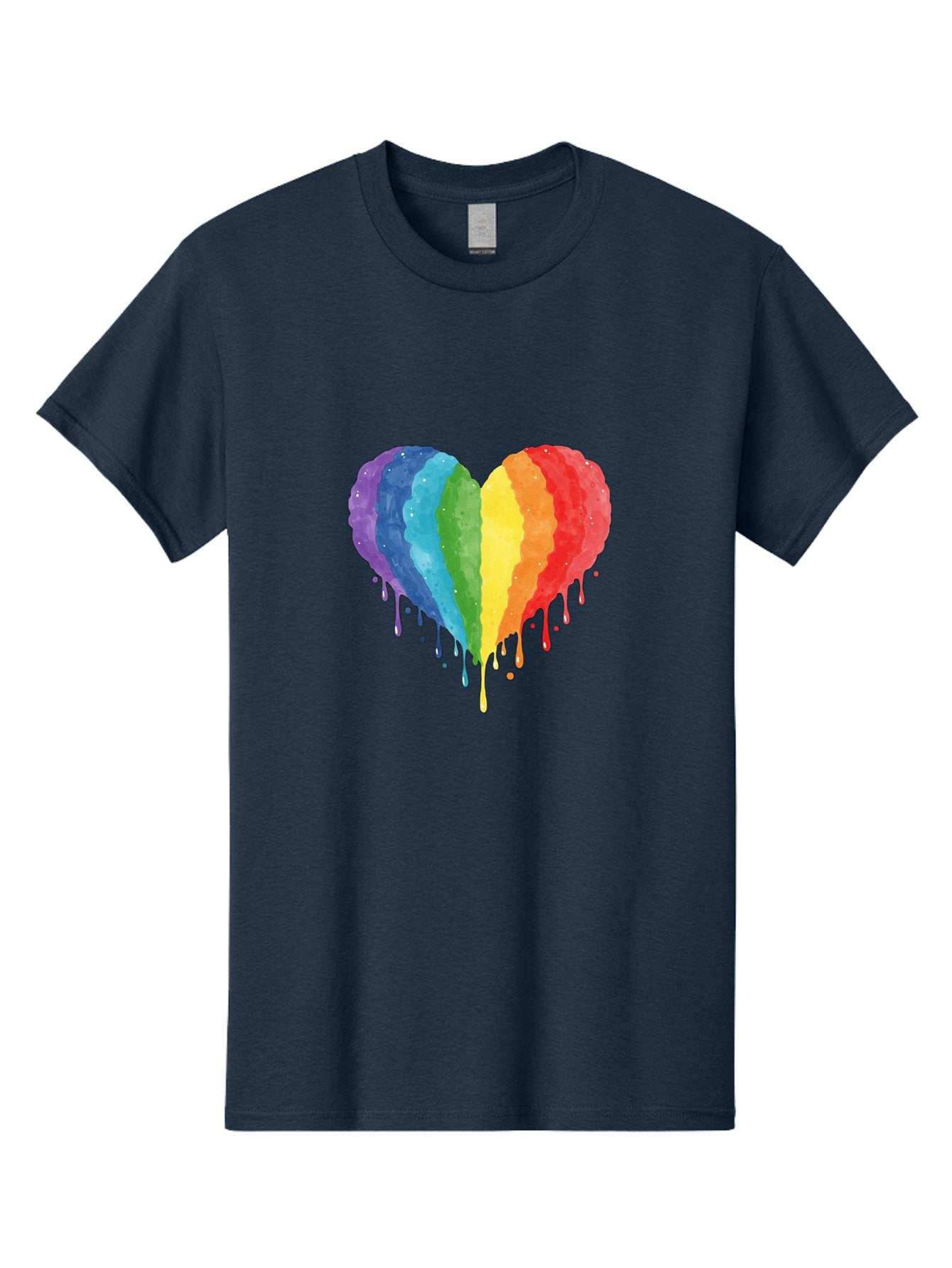 Rainbow-Melting-Heart Men'S Graphic Tee, 100% Cotton, Comfortable Casual Summer Wear, Machine Washable, Vintage Camera, Old Camera, Antique Camera, Black Camera, Classic Photography, Photography Equipment, Nostalgic Device, Film Camera, Baj744 4