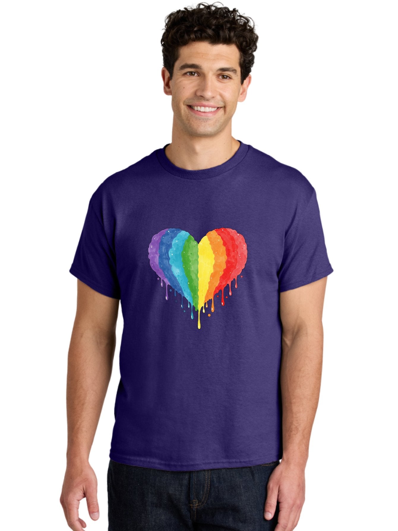 Rainbow-Melting-Heart Men'S Graphic Tee, 100% Cotton, Comfortable Casual Summer Wear, Machine Washable, Vintage Camera, Old Camera, Antique Camera, Black Camera, Classic Photography, Photography Equipment, Nostalgic Device, Film Camera, Baj744 16