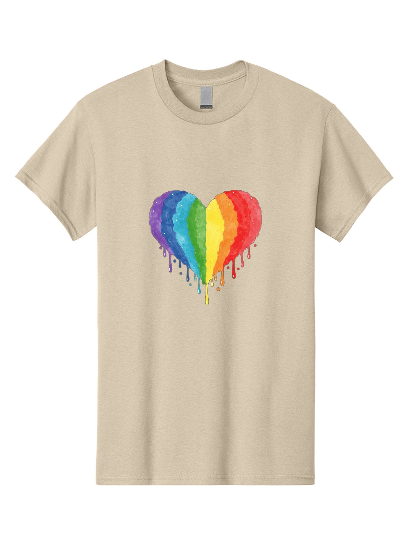 Rainbow-Melting-Heart Men'S Graphic Tee, 100% Cotton, Comfortable Casual Summer Wear, Machine Washable, Vintage Camera, Old Camera, Antique Camera, Black Camera, Classic Photography, Photography Equipment, Nostalgic Device, Film Camera, Baj744