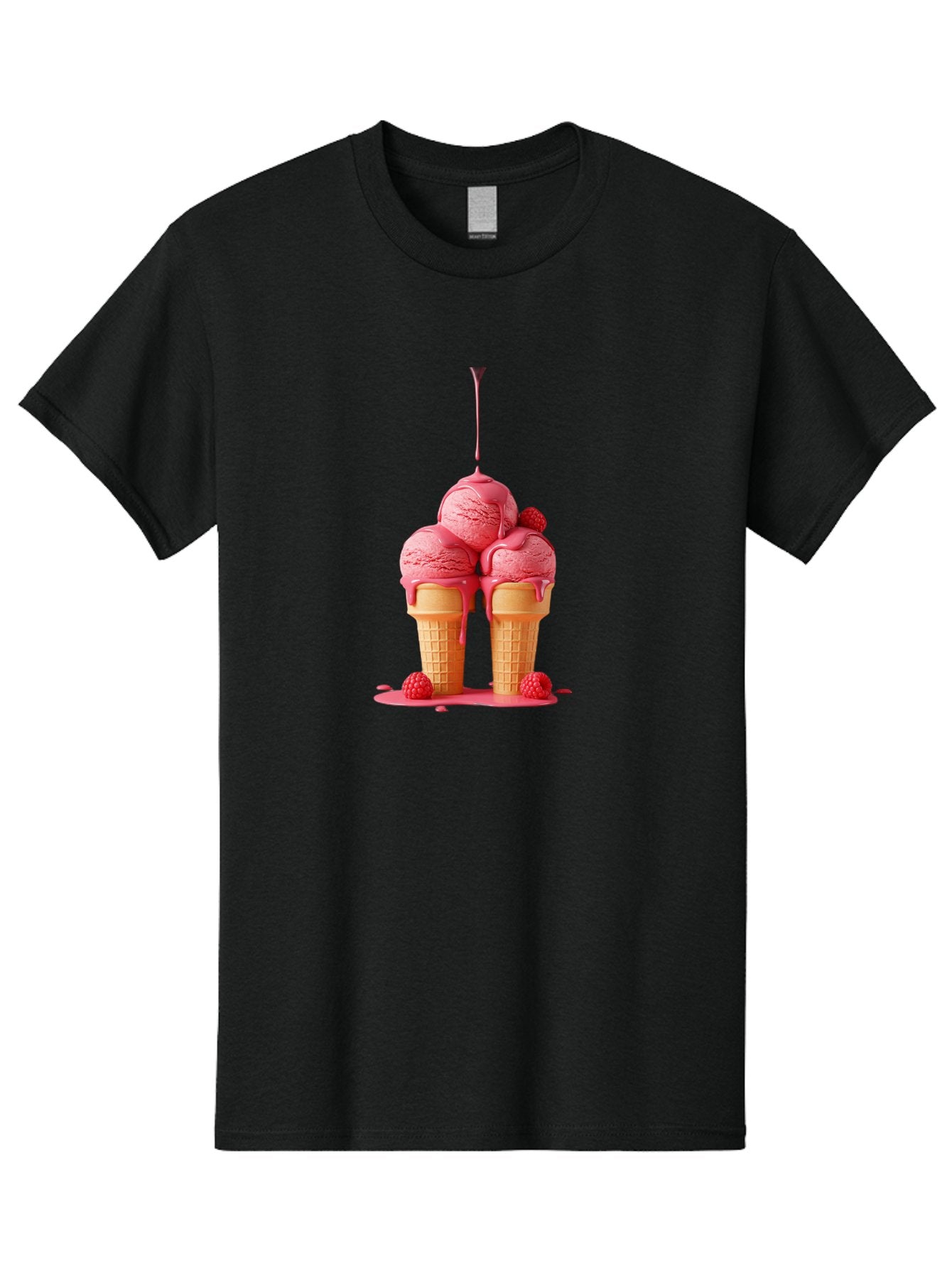 Raspberry-Ice-Cream Men'S Graphic Tee, 100% Cotton, Comfortable Casual Summer Wear, Machine Washable, Vintage Camera, Old Camera, Antique Camera, Black Camera, Classic Photography, Photography Equipment, Nostalgic Device, Film Camera, Baj745 7
