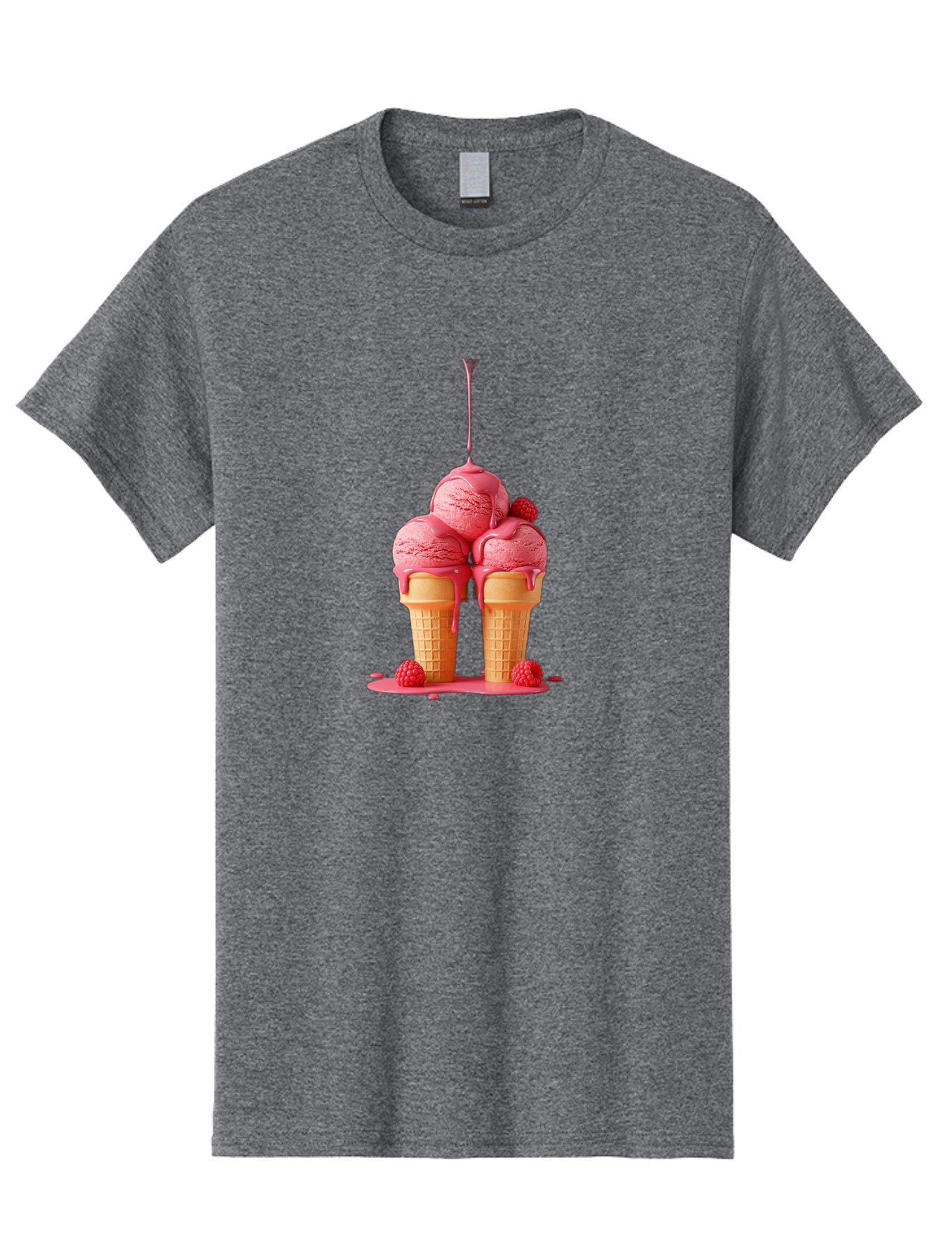 Raspberry-Ice-Cream Men'S Graphic Tee, 100% Cotton, Comfortable Casual Summer Wear, Machine Washable, Vintage Camera, Old Camera, Antique Camera, Black Camera, Classic Photography, Photography Equipment, Nostalgic Device, Film Camera, Baj745
