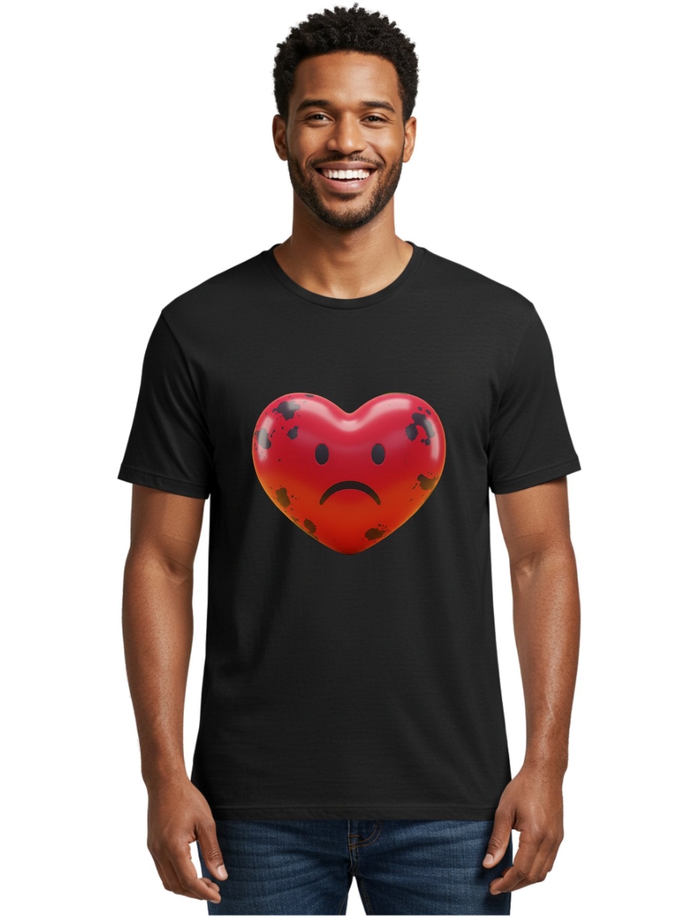 Sad-Red-Heart Men'S Graphic Tee, 100% Cotton, Comfortable Casual Summer Wear, Machine Washable, Vintage Camera, Old Camera, Antique Camera, Black Camera, Classic Photography, Photography Equipment, Nostalgic Device, Film Camera, Camera Art Baj752 22