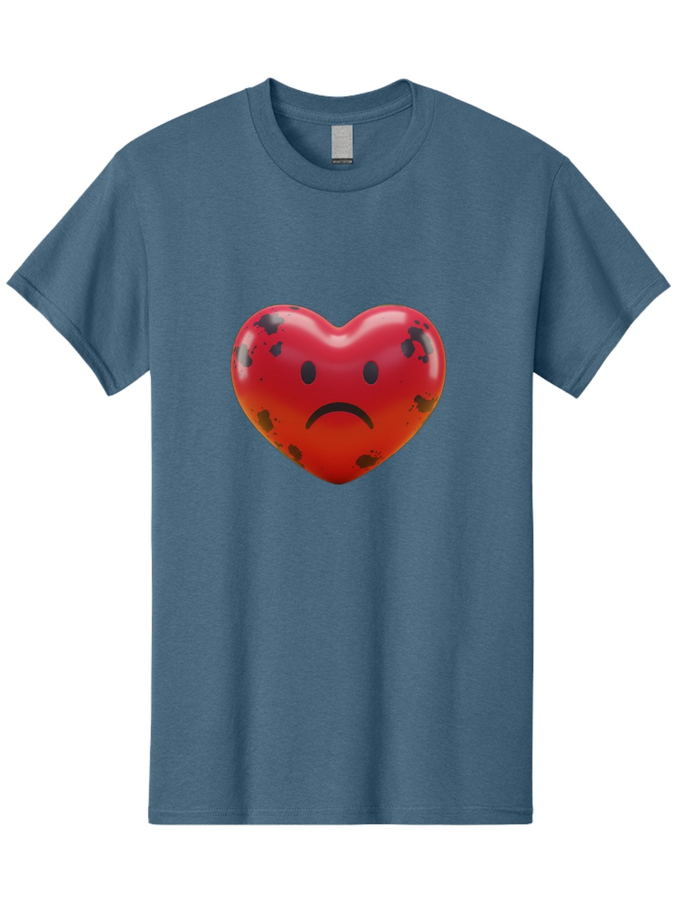 Sad-Red-Heart Men'S Graphic Tee, 100% Cotton, Comfortable Casual Summer Wear, Machine Washable, Vintage Camera, Old Camera, Antique Camera, Black Camera, Classic Photography, Photography Equipment, Nostalgic Device, Film Camera, Camera Art Baj752 5