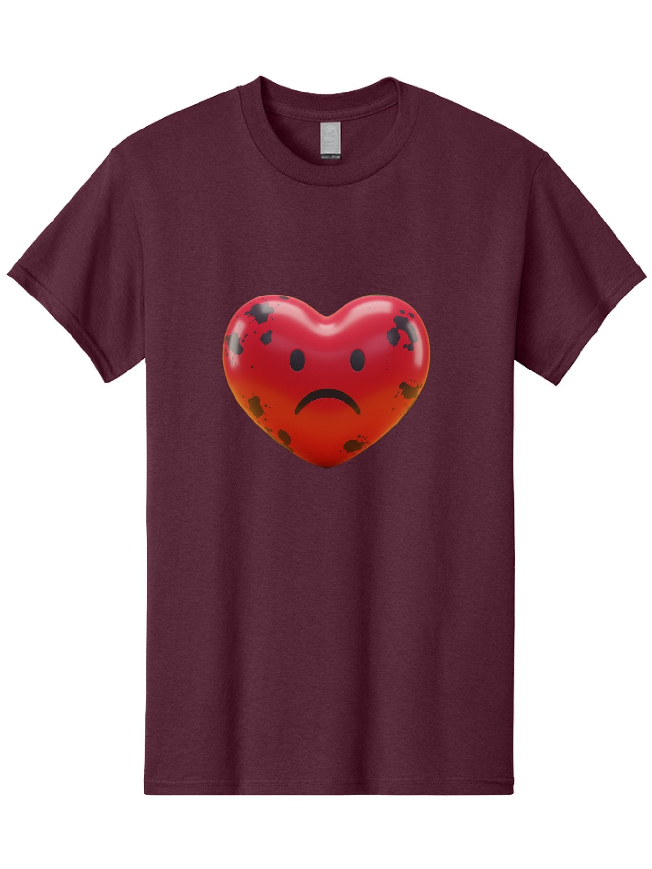 Sad-Red-Heart Men'S Graphic Tee, 100% Cotton, Comfortable Casual Summer Wear, Machine Washable, Vintage Camera, Old Camera, Antique Camera, Black Camera, Classic Photography, Photography Equipment, Nostalgic Device, Film Camera, Camera Art Baj752