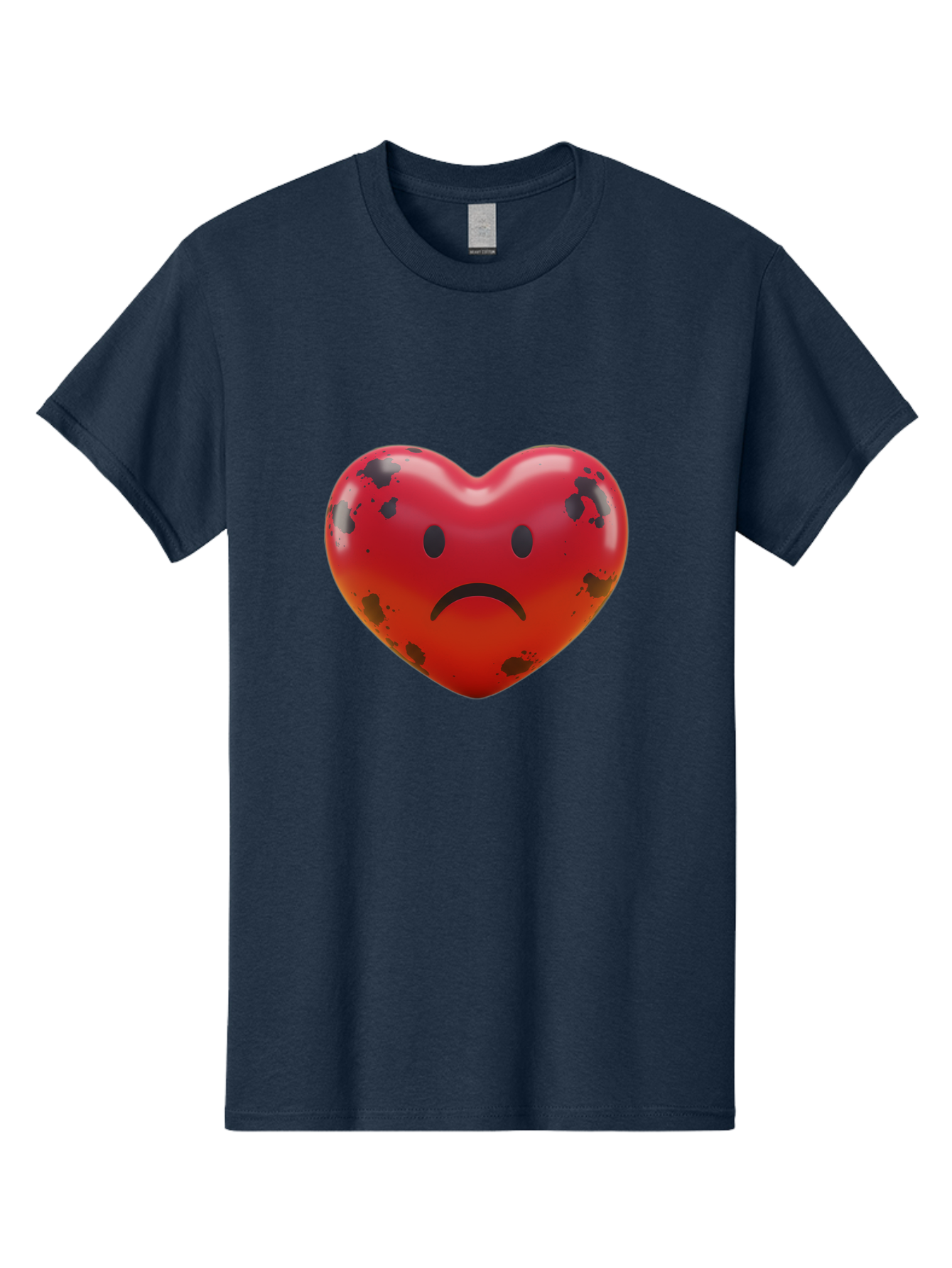 Sad-Red-Heart Men'S Graphic Tee, 100% Cotton, Comfortable Casual Summer Wear, Machine Washable, Vintage Camera, Old Camera, Antique Camera, Black Camera, Classic Photography, Photography Equipment, Nostalgic Device, Film Camera, Camera Art Baj752
