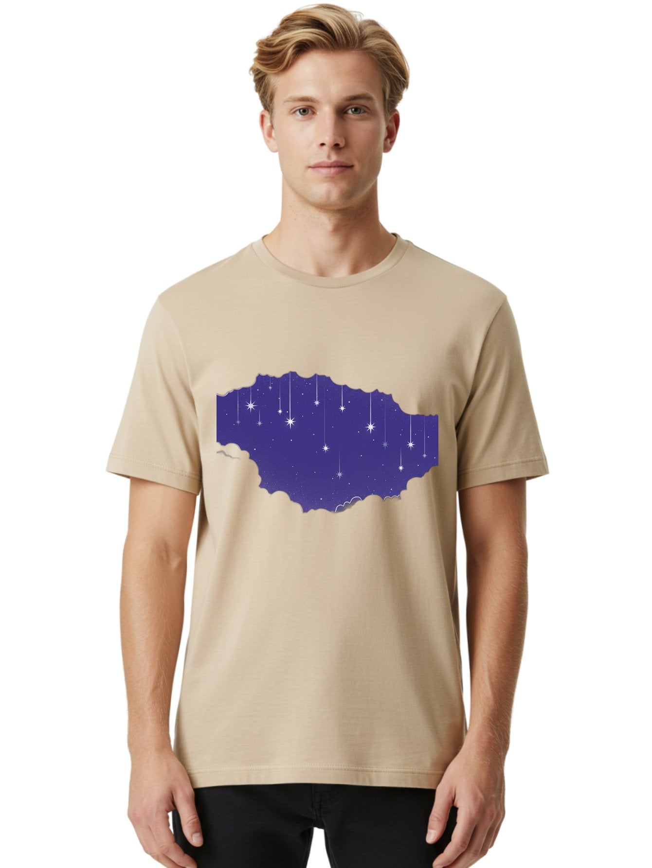 Shooting-Stars-1 Men'S Graphic Tee, 100% Cotton, Comfortable Casual Summer Wear, Machine Washable, Vintage Camera, Old Camera, Antique Camera, Black Camera, Classic Photography, Photography Equipment, Nostalgic Device, Film Camera, Camera Art Baj756 25