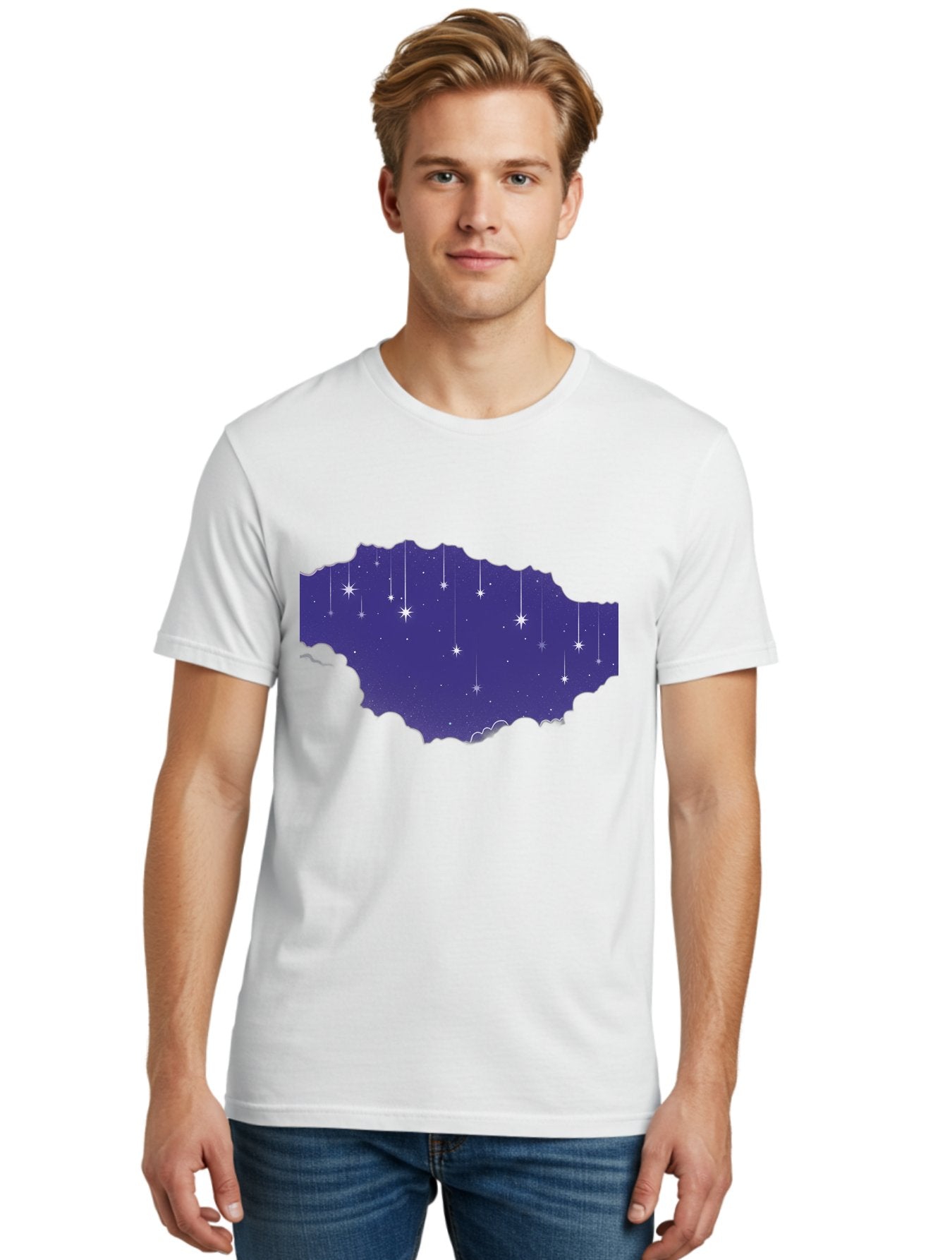 Shooting-Stars-1 Men'S Graphic Tee, 100% Cotton, Comfortable Casual Summer Wear, Machine Washable, Vintage Camera, Old Camera, Antique Camera, Black Camera, Classic Photography, Photography Equipment, Nostalgic Device, Film Camera, Camera Art Baj756 24