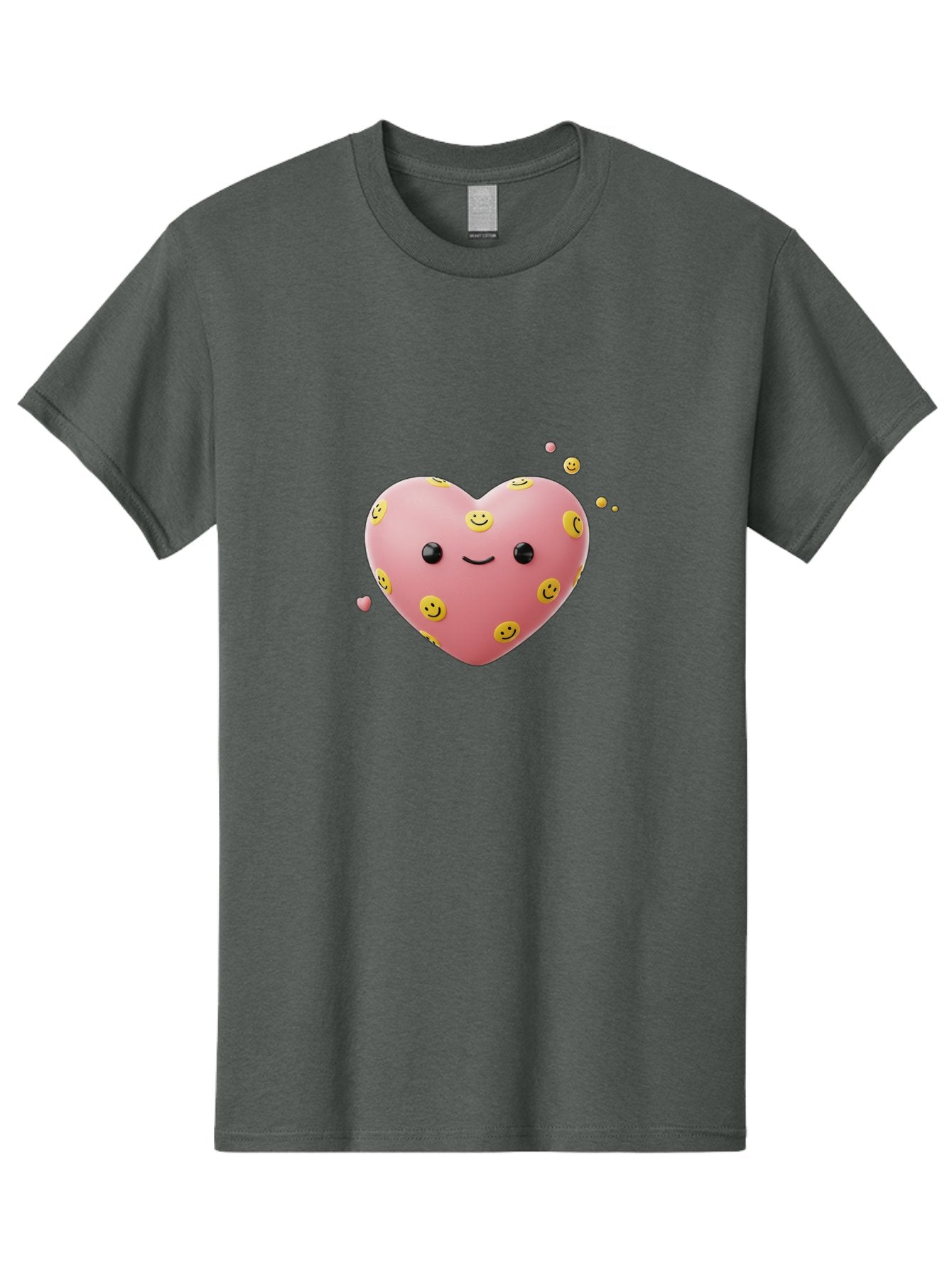 Smiley-Heart-2 Men'S Graphic Tee, 100% Cotton, Comfortable Casual Summer Wear, Machine Washable, Vintage Camera, Old Camera, Antique Camera, Black Camera, Classic Photography, Photography Equipment, Nostalgic Device, Film Camera, Camera Art Baj773 15