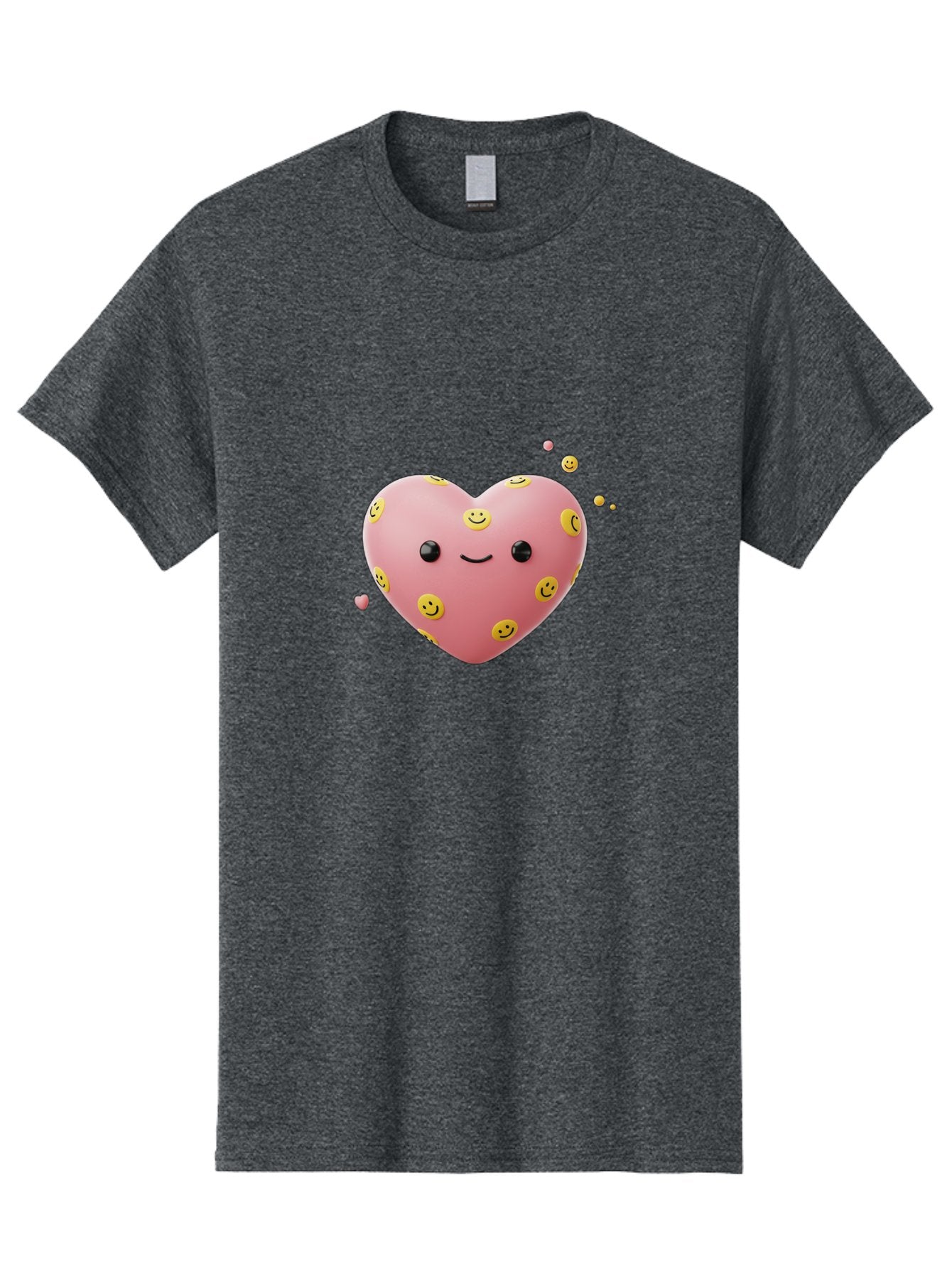 Smiley-Heart-2 Men'S Graphic Tee, 100% Cotton, Comfortable Casual Summer Wear, Machine Washable, Vintage Camera, Old Camera, Antique Camera, Black Camera, Classic Photography, Photography Equipment, Nostalgic Device, Film Camera, Camera Art Baj773