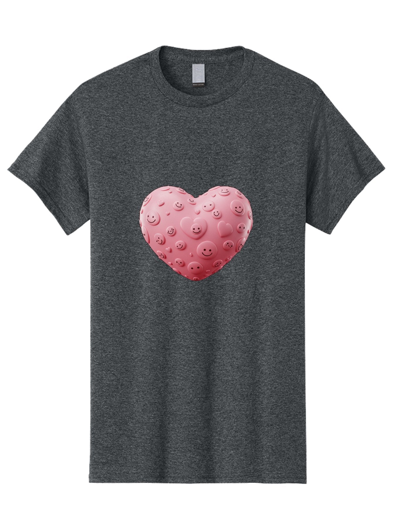 Smiley-Heart-4 Men'S Graphic Tee, 100% Cotton, Comfortable Casual Summer Wear, Machine Washable, Vintage Camera, Old Camera, Antique Camera, Black Camera, Classic Photography, Photography Equipment, Nostalgic Device, Film Camera, Camera Art Baj775 12