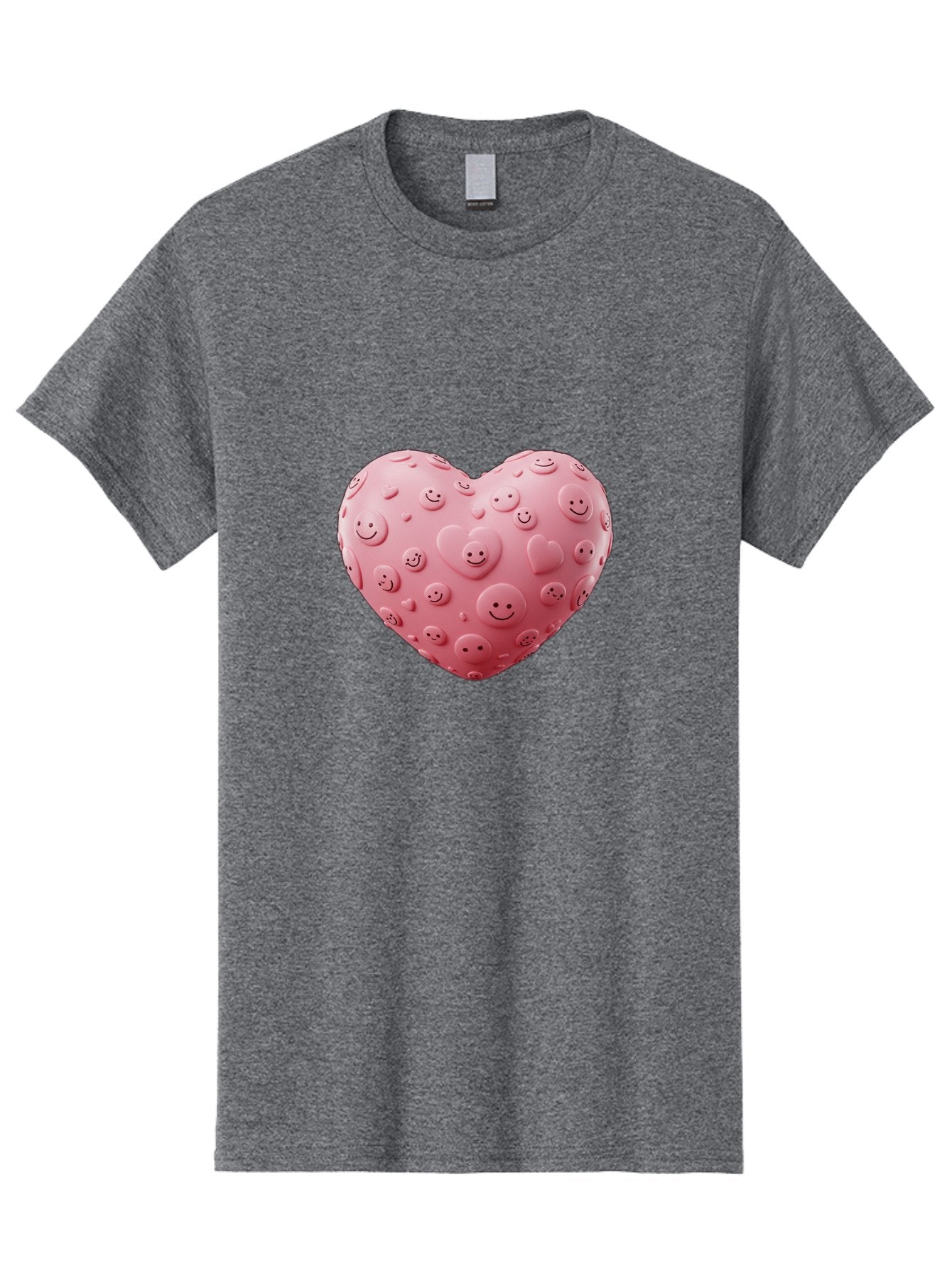 Smiley-Heart-4 Men'S Graphic Tee, 100% Cotton, Comfortable Casual Summer Wear, Machine Washable, Vintage Camera, Old Camera, Antique Camera, Black Camera, Classic Photography, Photography Equipment, Nostalgic Device, Film Camera, Camera Art Baj775 6