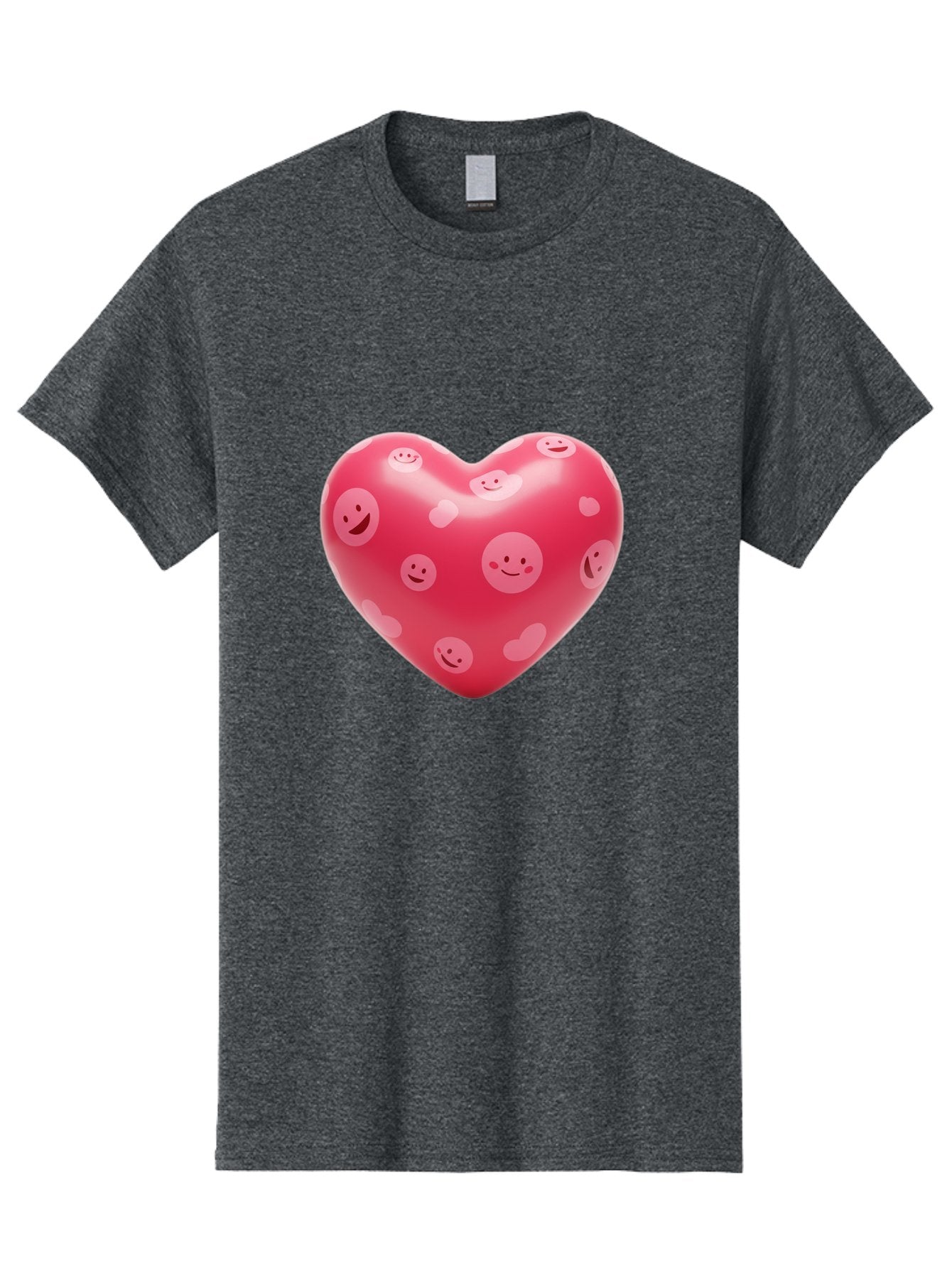 Smiley-Heart-5 Men'S Graphic Tee, 100% Cotton, Comfortable Casual Summer Wear, Machine Washable, Vintage Camera, Old Camera, Antique Camera, Black Camera, Classic Photography, Photography Equipment, Nostalgic Device, Film Camera, Camera Art Baj776 10