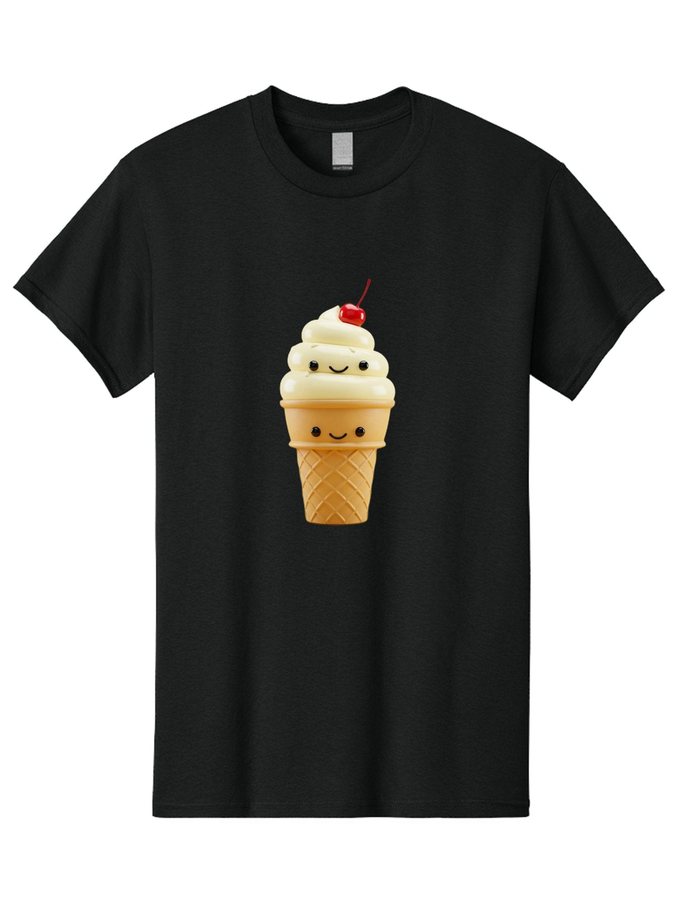Smiling-Ice-Cream-1 Men'S Graphic Tee, 100% Cotton, Comfortable Casual Summer Wear, Machine Washable, Vintage Camera, Old Camera, Antique Camera, Black Camera, Classic Photography, Photography Equipment, Nostalgic Device, Film Camera, Baj778 9
