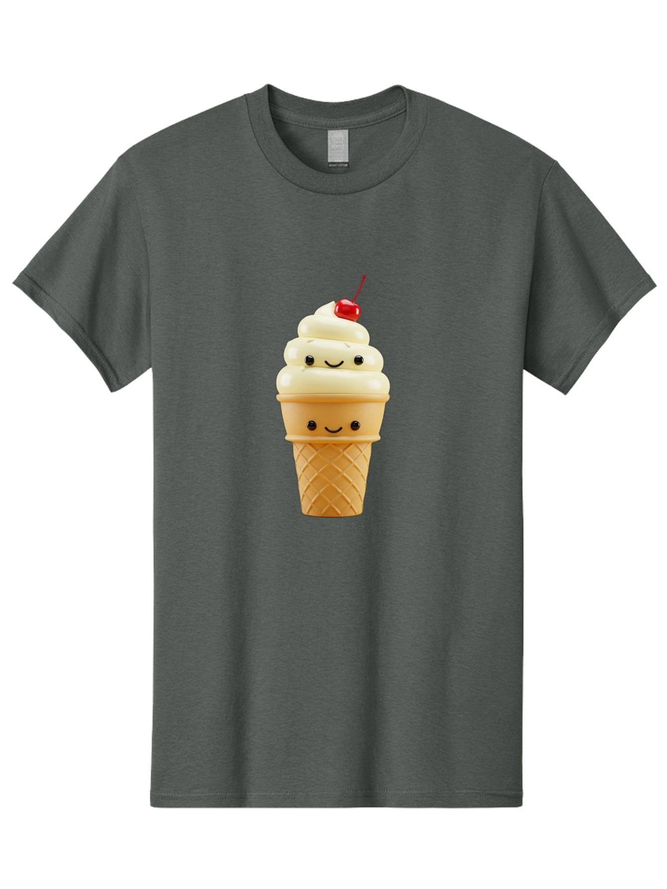 Smiling-Ice-Cream-1 Men'S Graphic Tee, 100% Cotton, Comfortable Casual Summer Wear, Machine Washable, Vintage Camera, Old Camera, Antique Camera, Black Camera, Classic Photography, Photography Equipment, Nostalgic Device, Film Camera, Baj778 14