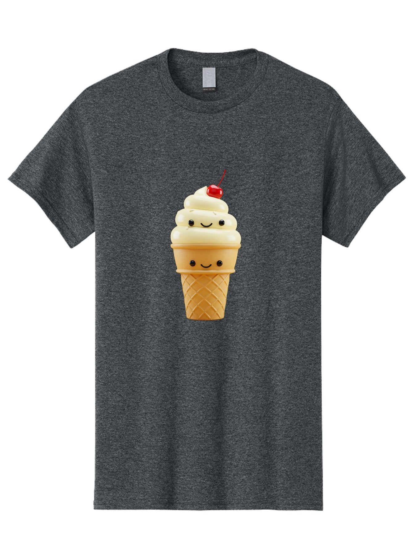 Smiling-Ice-Cream-1 Men'S Graphic Tee, 100% Cotton, Comfortable Casual Summer Wear, Machine Washable, Vintage Camera, Old Camera, Antique Camera, Black Camera, Classic Photography, Photography Equipment, Nostalgic Device, Film Camera, Baj778 10