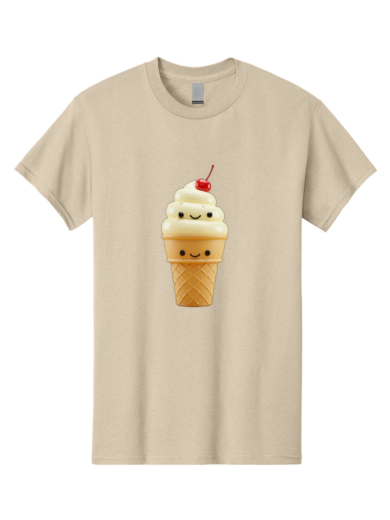 Smiling-Ice-Cream-1 Men'S Graphic Tee, 100% Cotton, Comfortable Casual Summer Wear, Machine Washable, Vintage Camera, Old Camera, Antique Camera, Black Camera, Classic Photography, Photography Equipment, Nostalgic Device, Film Camera, Baj778
