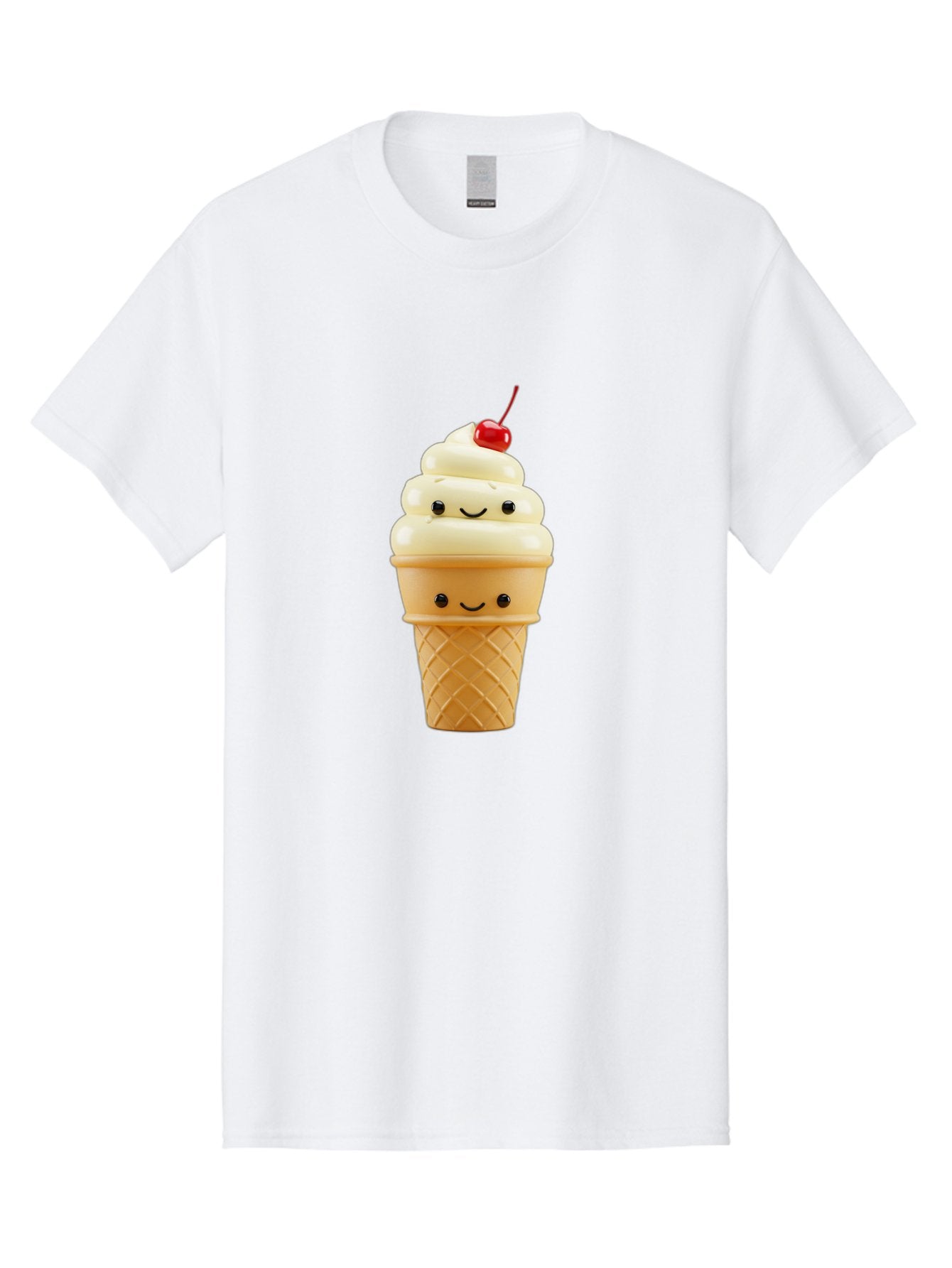 Smiling-Ice-Cream-1 Men'S Graphic Tee, 100% Cotton, Comfortable Casual Summer Wear, Machine Washable, Vintage Camera, Old Camera, Antique Camera, Black Camera, Classic Photography, Photography Equipment, Nostalgic Device, Film Camera, Baj778 3