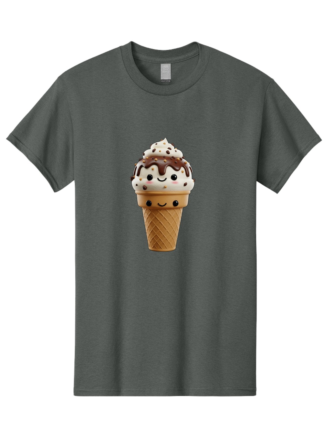 Smiling-Ice-Cream-2 Men'S Graphic Tee, 100% Cotton, Comfortable Casual Summer Wear, Machine Washable, Vintage Camera, Old Camera, Antique Camera, Black Camera, Classic Photography, Photography Equipment, Nostalgic Device, Film Camera, Baj779 7