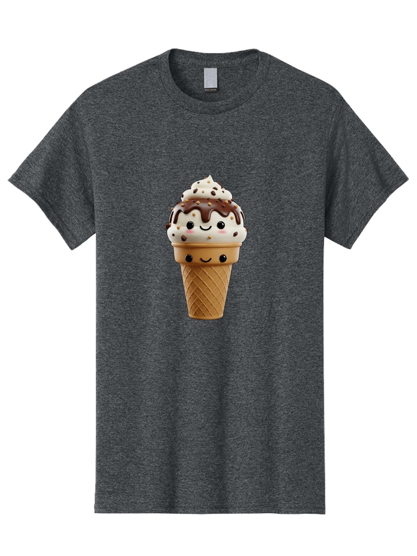 Smiling-Ice-Cream-2 Men'S Graphic Tee, 100% Cotton, Comfortable Casual Summer Wear, Machine Washable, Vintage Camera, Old Camera, Antique Camera, Black Camera, Classic Photography, Photography Equipment, Nostalgic Device, Film Camera, Baj779 13