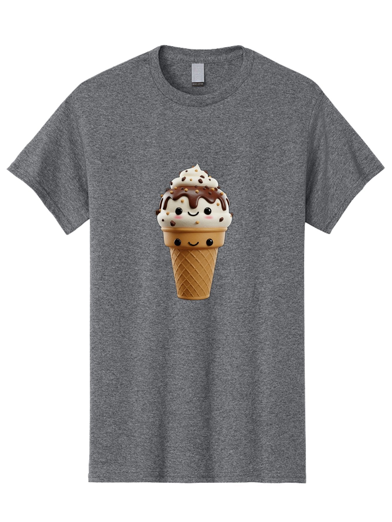 Smiling-Ice-Cream-2 Men'S Graphic Tee, 100% Cotton, Comfortable Casual Summer Wear, Machine Washable, Vintage Camera, Old Camera, Antique Camera, Black Camera, Classic Photography, Photography Equipment, Nostalgic Device, Film Camera, Baj779 9