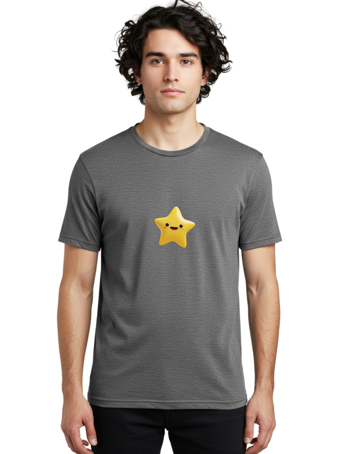 Smiling-Star-3 Men'S Graphic Tee, 100% Cotton, Comfortable Casual Summer Wear, Machine Washable, Vintage Camera, Old Camera, Antique Camera, Black Camera, Classic Photography, Photography Equipment, Nostalgic Device, Film Camera, Camera Art Baj786 26