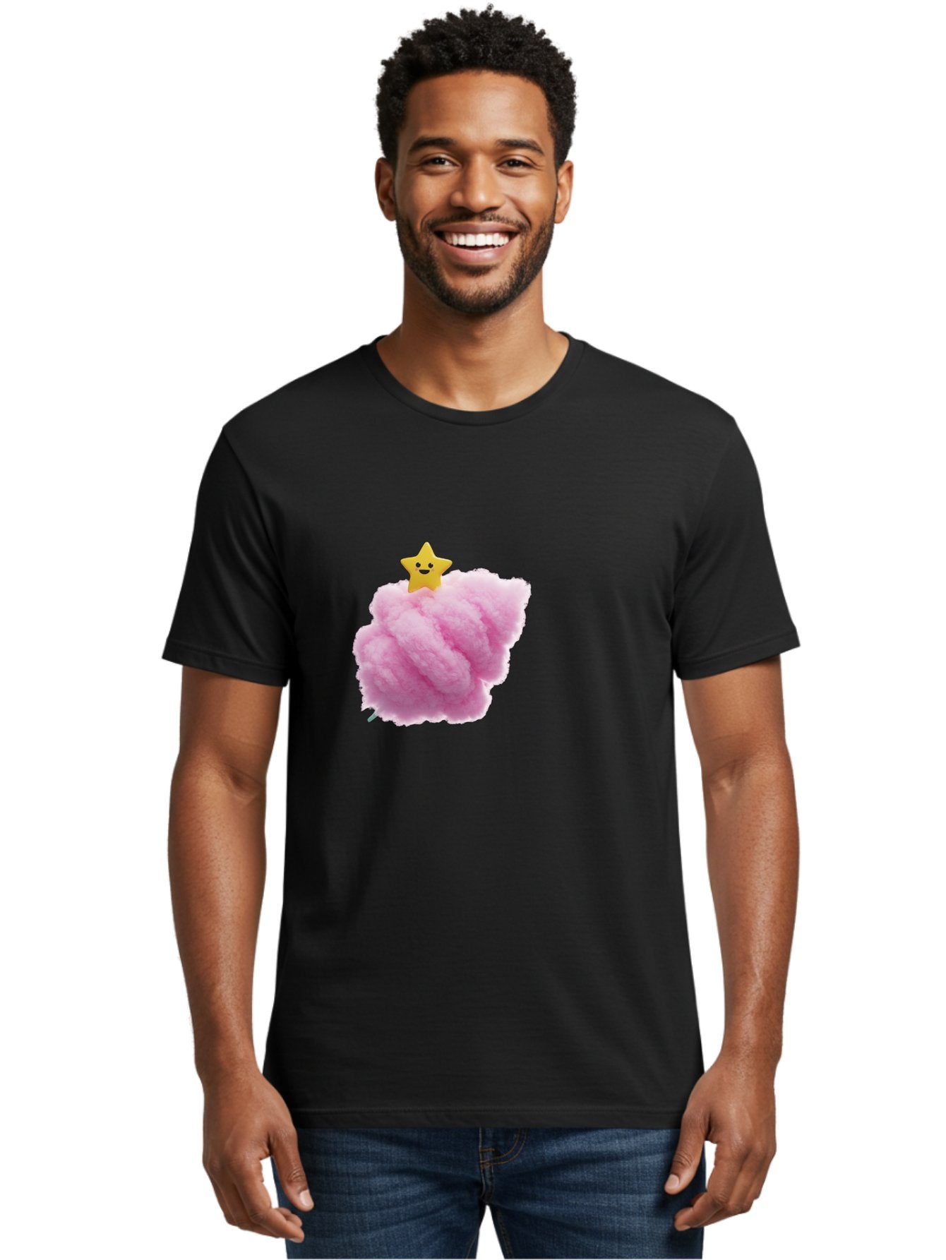 Smiling-Star-On-Cotton-Candy Men'S Graphic Tee, 100% Cotton, Comfortable Casual Summer Wear, Machine Washable, Vintage Camera, Old Camera, Antique Camera, Black Camera, Classic Photography, Photography Equipment, Nostalgic Device, Film Camera, Baj787 26