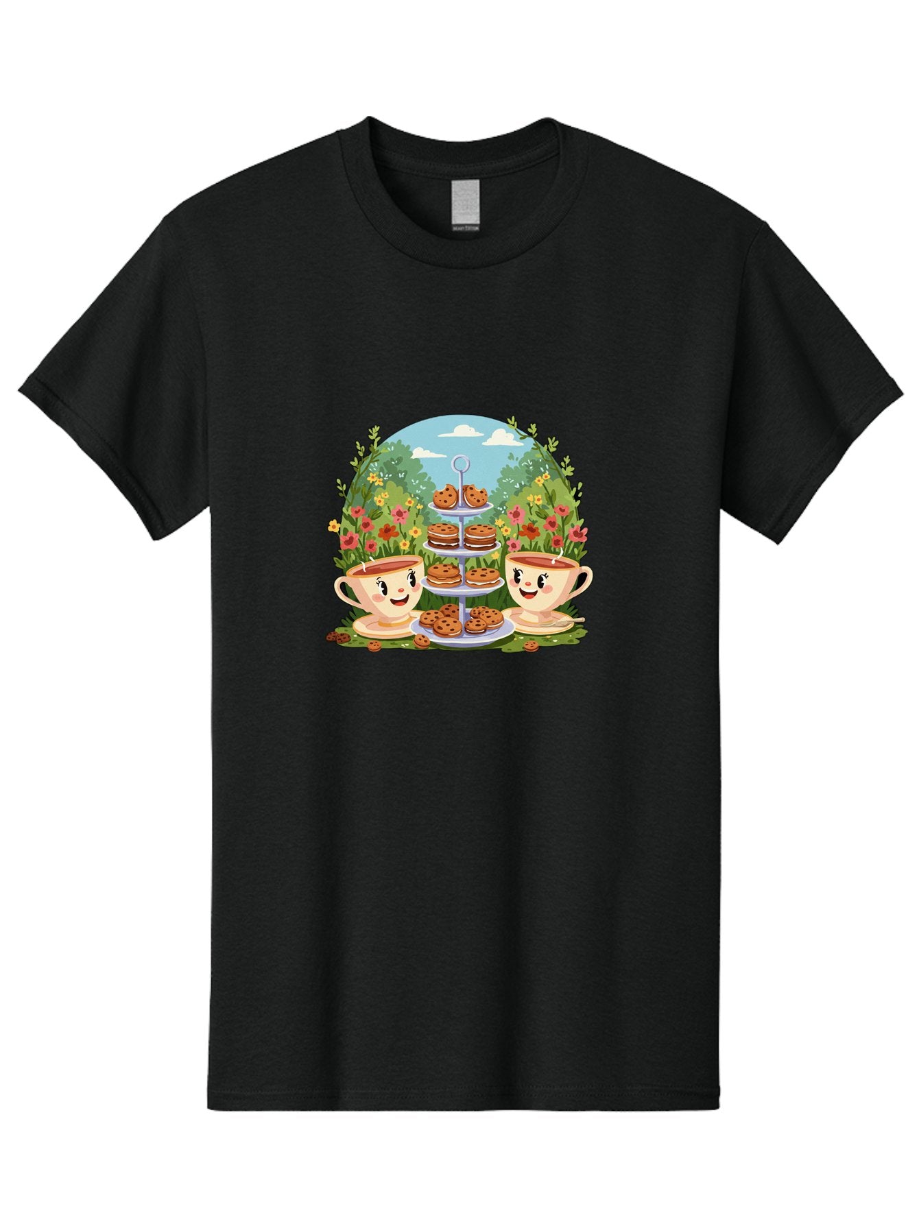 Smiling-Teacups-With-Cookies Men'S Graphic Tee, 100% Cotton, Comfortable Casual Summer Wear, Machine Washable, Vintage Camera, Old Camera, Antique Camera, Black Camera, Classic Photography, Photography Equipment, Nostalgic Device, Film Camera, Baj789 14